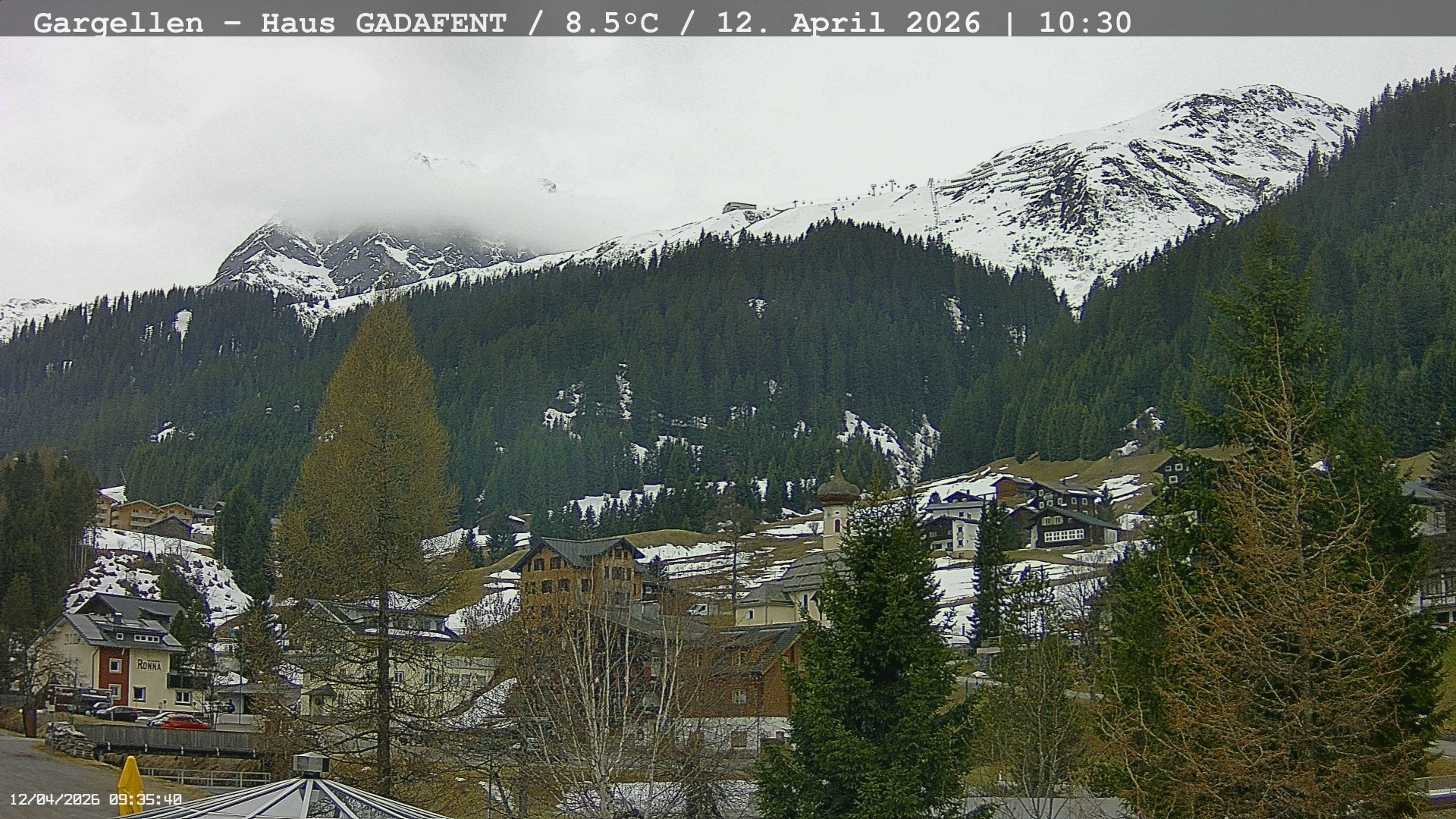 Archiv Foto Webcam Gargellen - Schafberg