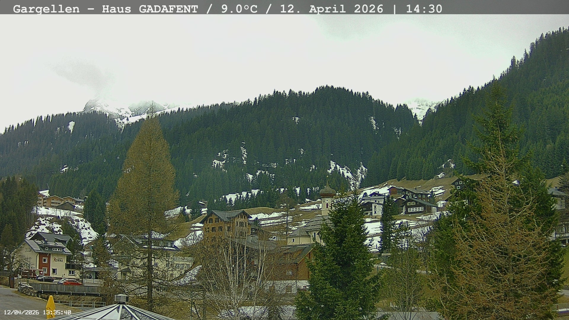 Archiv Foto Webcam Gargellen - Schafberg