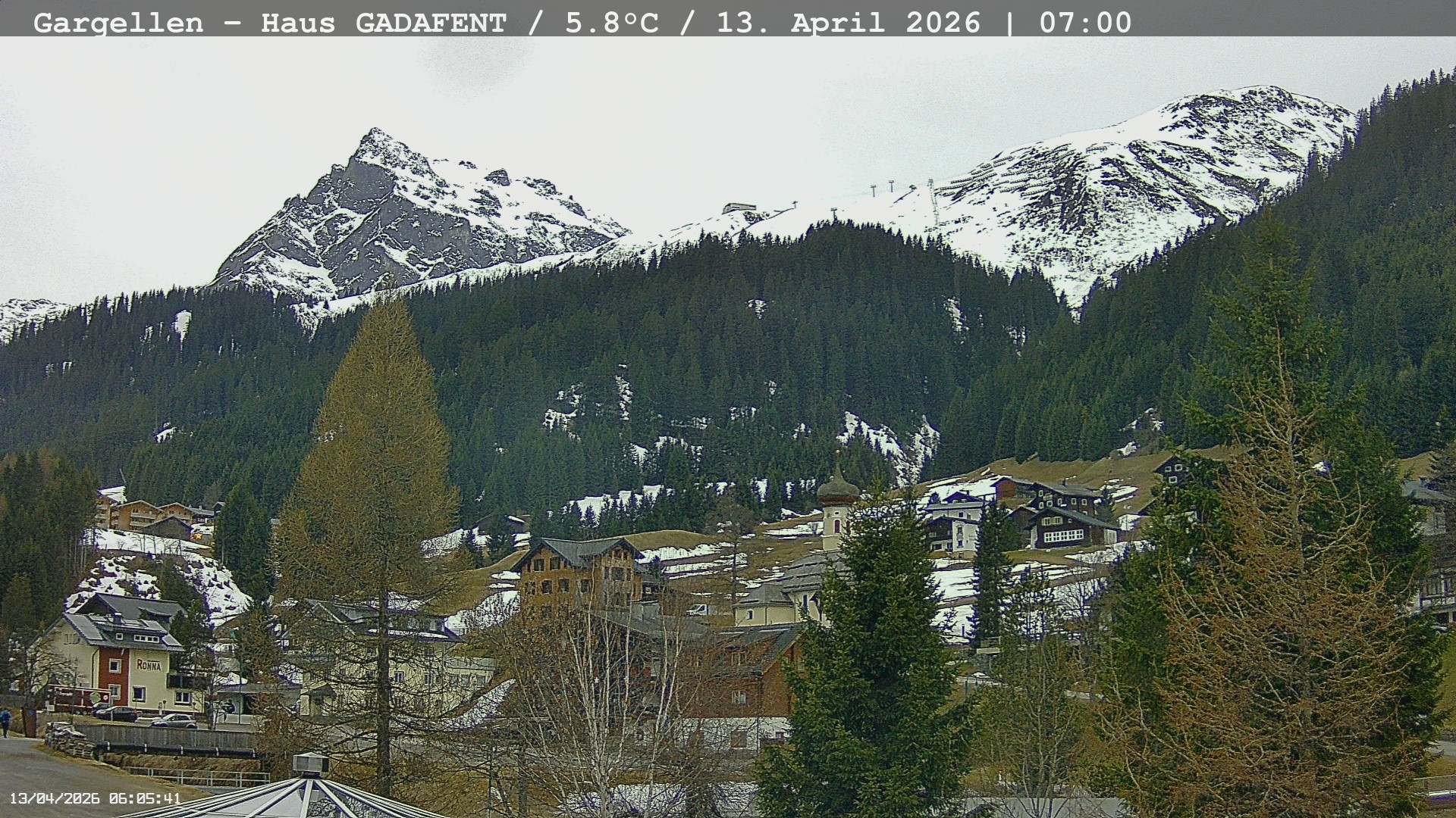 Archived image Webcam Schafberg Gargellen