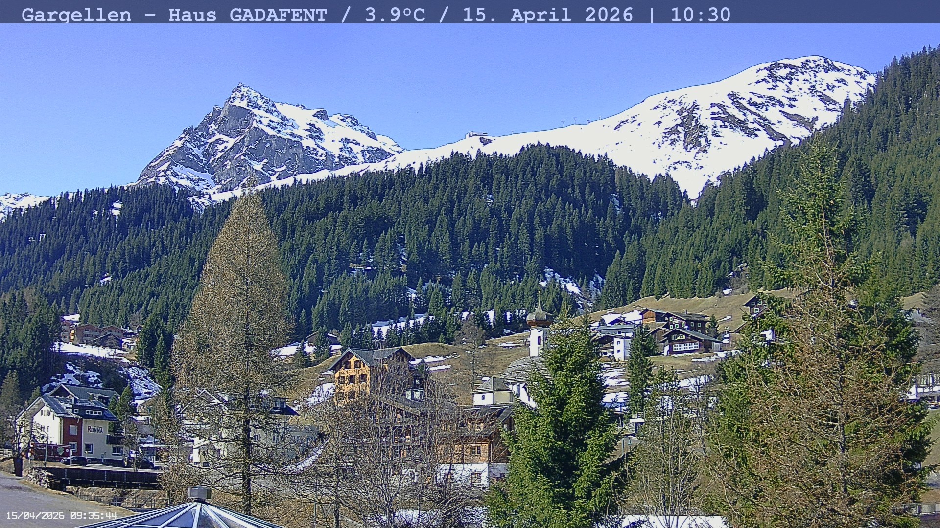 Archived image Webcam Schafberg Gargellen