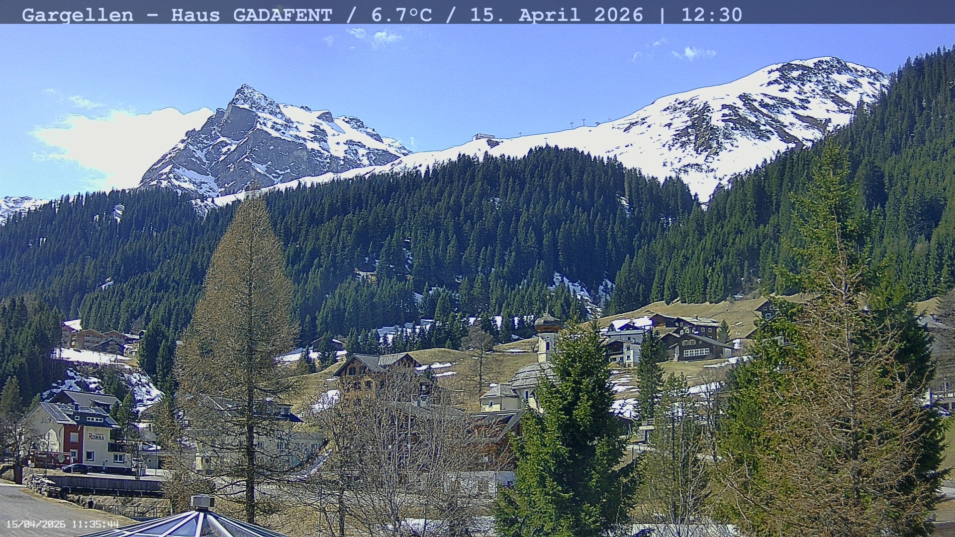 Archived image Webcam Schafberg Gargellen