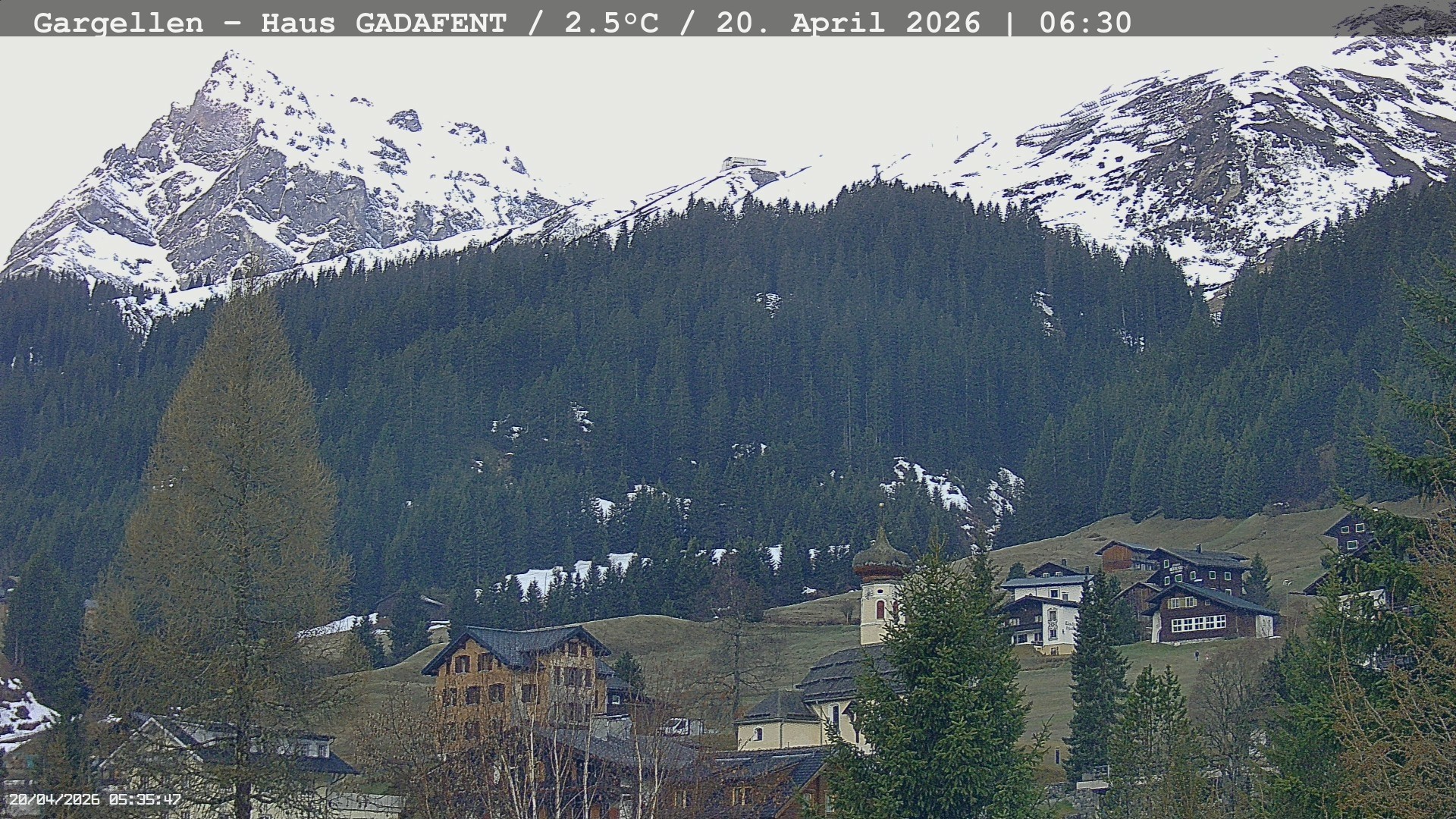 Archiv Foto Webcam Gargellen - Schafberg