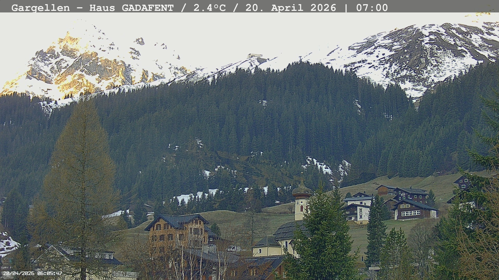 Archiv Foto Webcam Gargellen - Schafberg