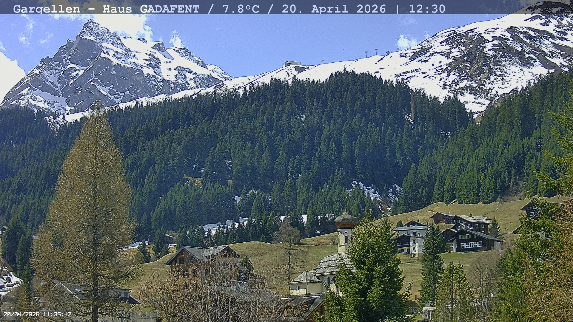 Archiv Foto Webcam Gargellen - Schafberg