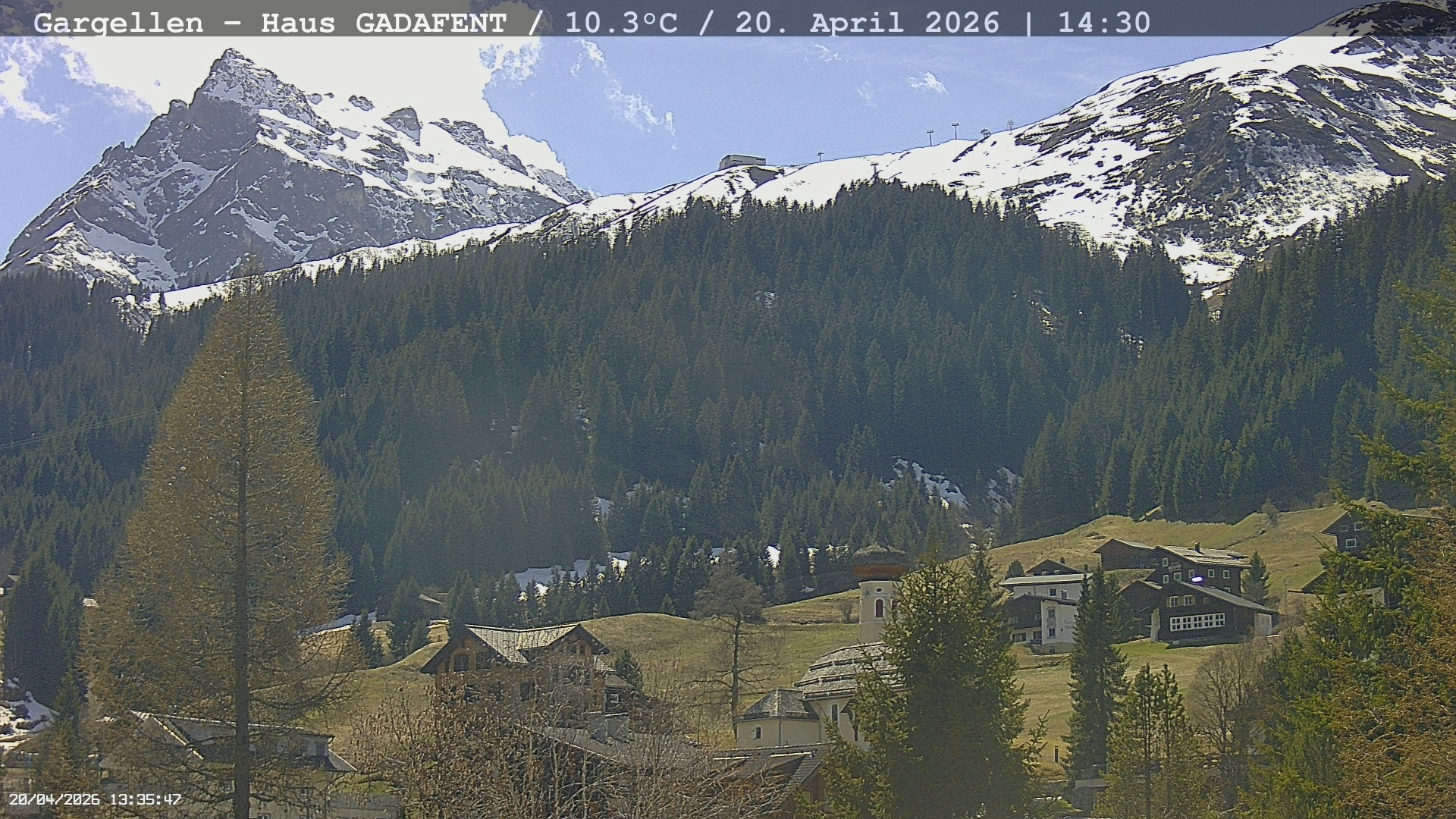 Archiv Foto Webcam Gargellen - Schafberg