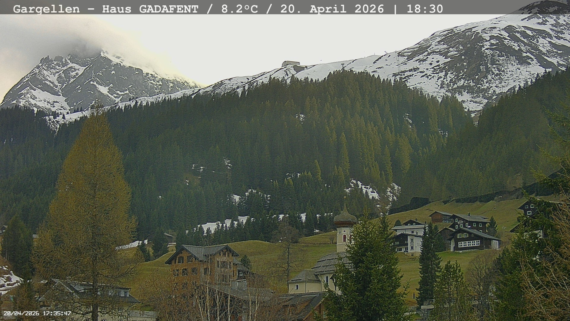 Archiv Foto Webcam Gargellen - Schafberg