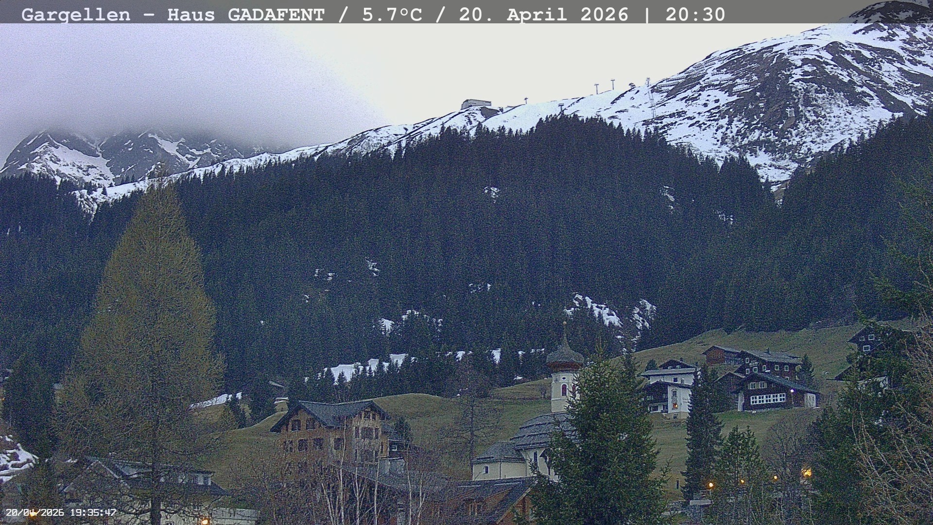 Archiv Foto Webcam Gargellen - Schafberg