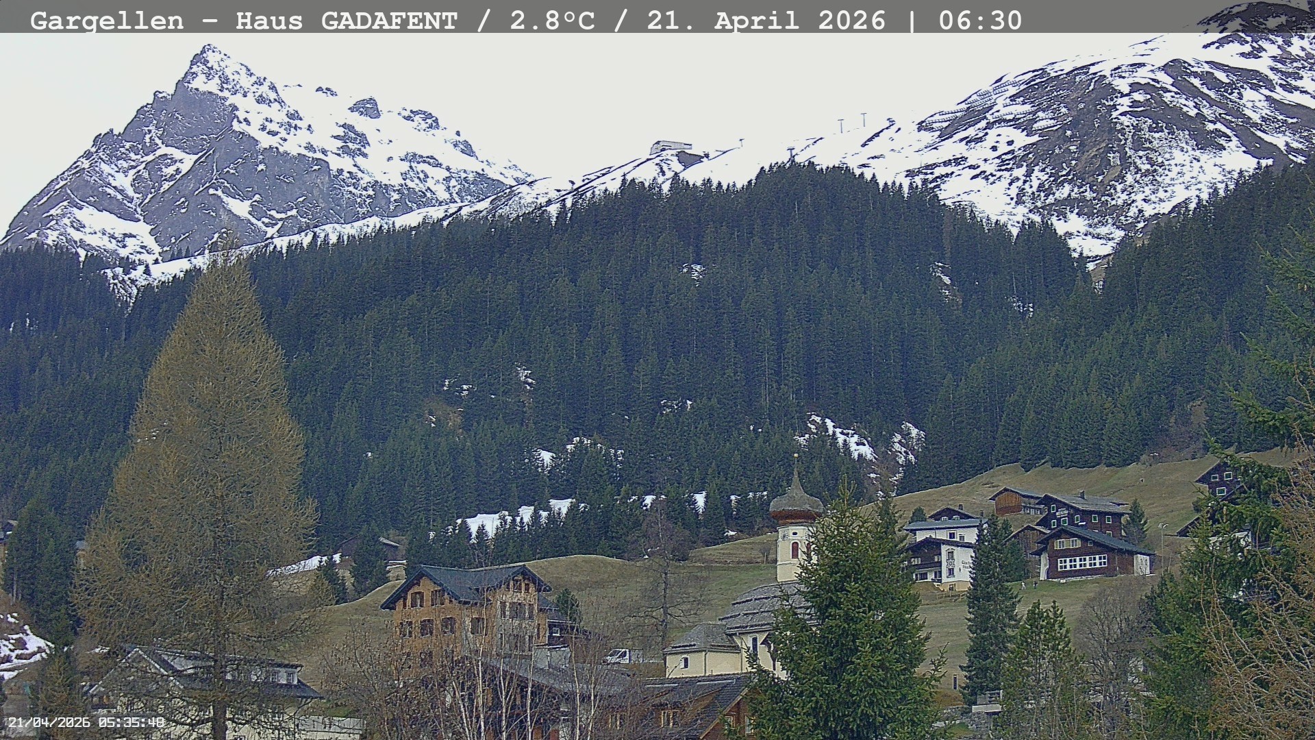 Archiv Foto Webcam Gargellen - Schafberg