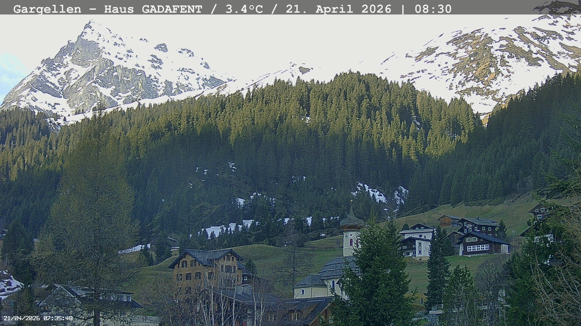 Archiv Foto Webcam Gargellen - Schafberg