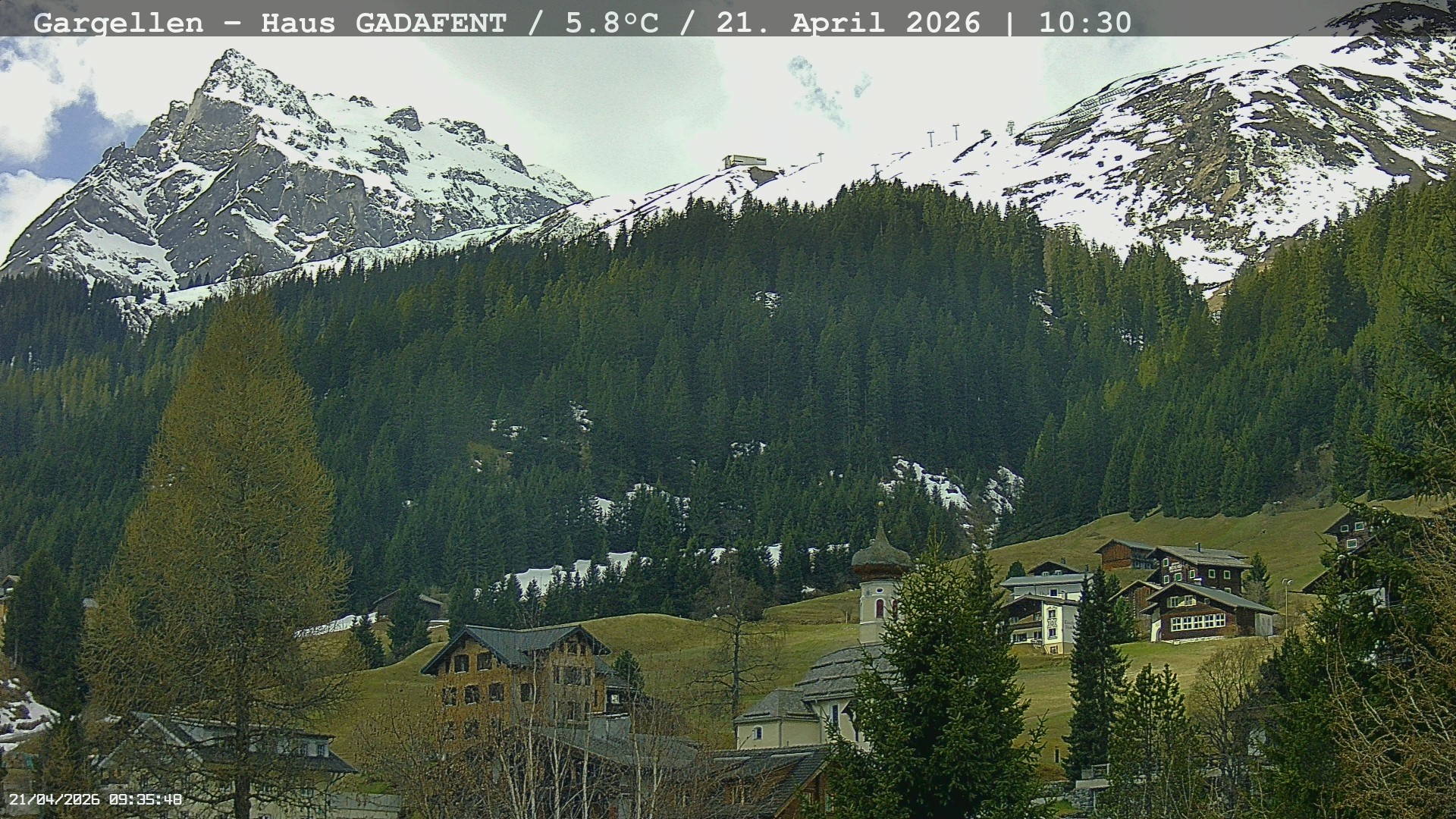 Archiv Foto Webcam Gargellen - Schafberg