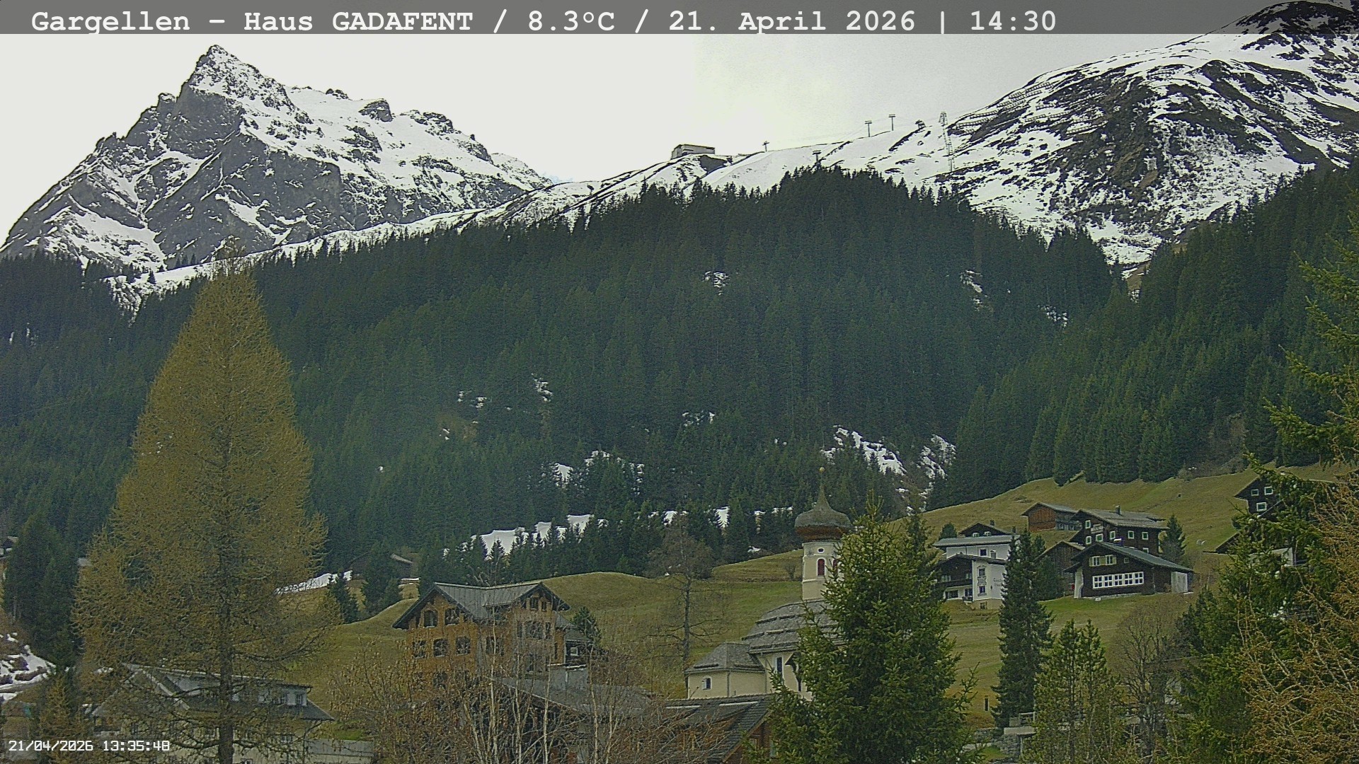 Archiv Foto Webcam Gargellen - Schafberg