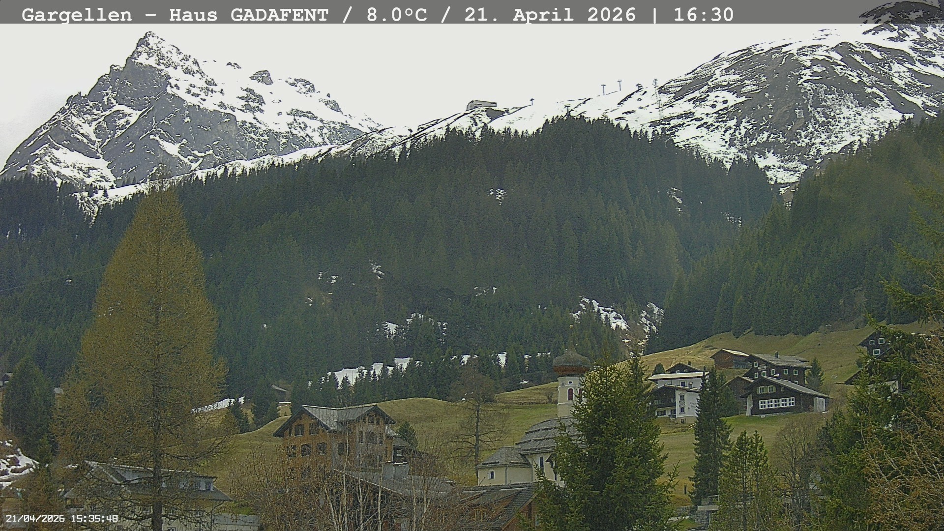 Archiv Foto Webcam Gargellen - Schafberg