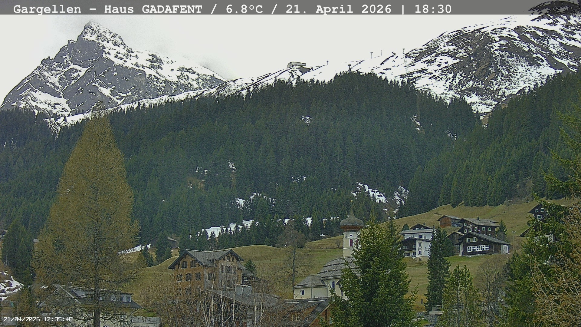 Archiv Foto Webcam Gargellen - Schafberg