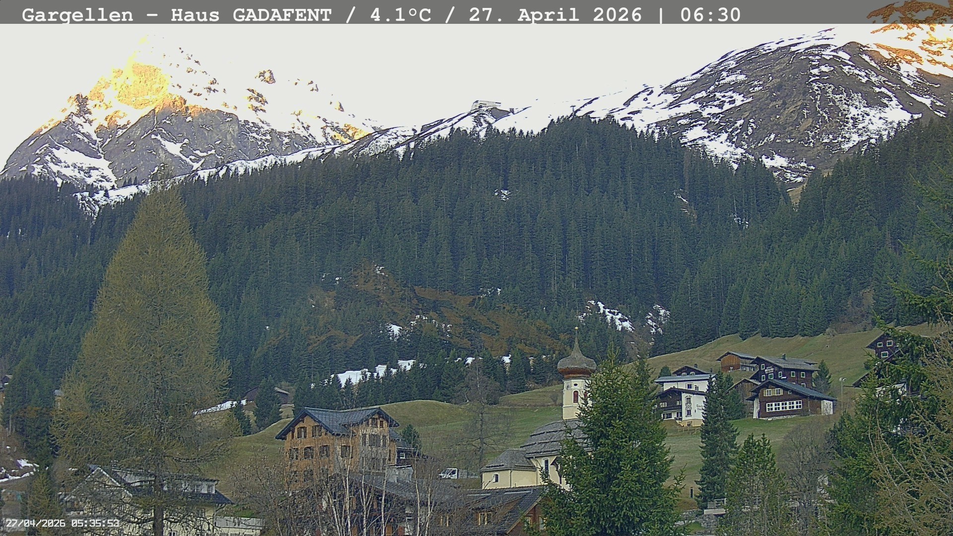 Archiv Foto Webcam Gargellen - Schafberg