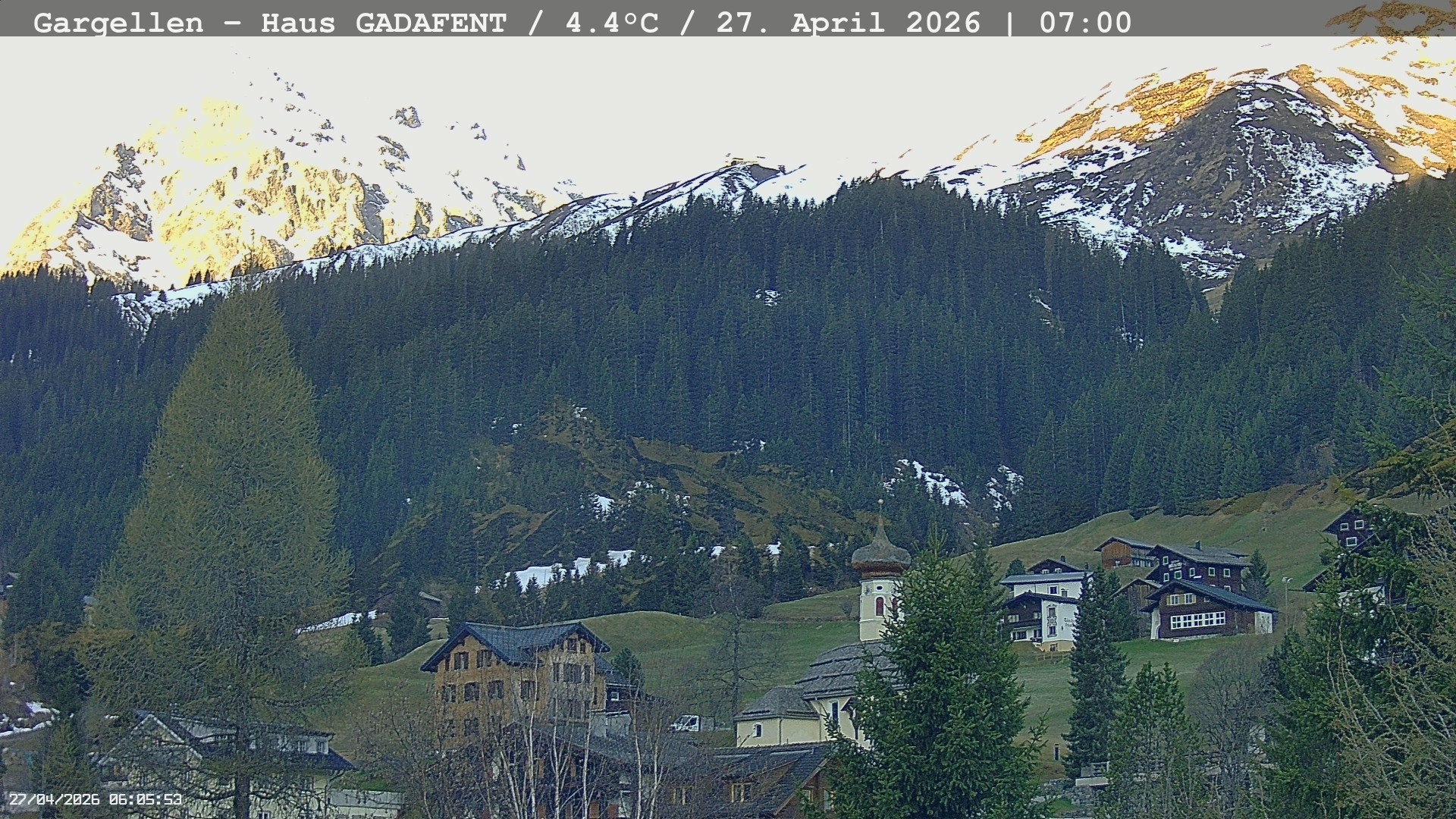 Archiv Foto Webcam Gargellen - Schafberg