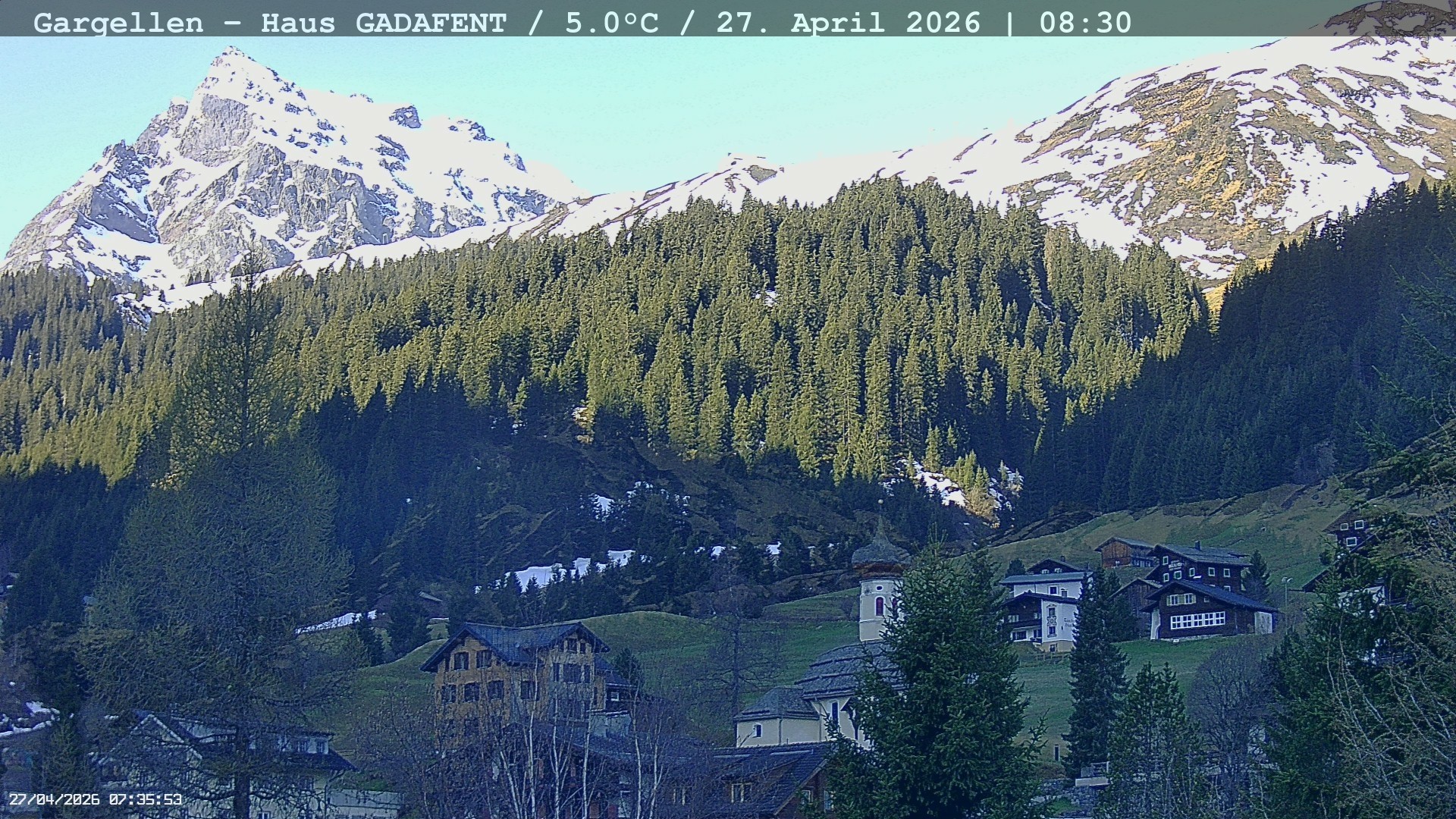 Archiv Foto Webcam Gargellen - Schafberg