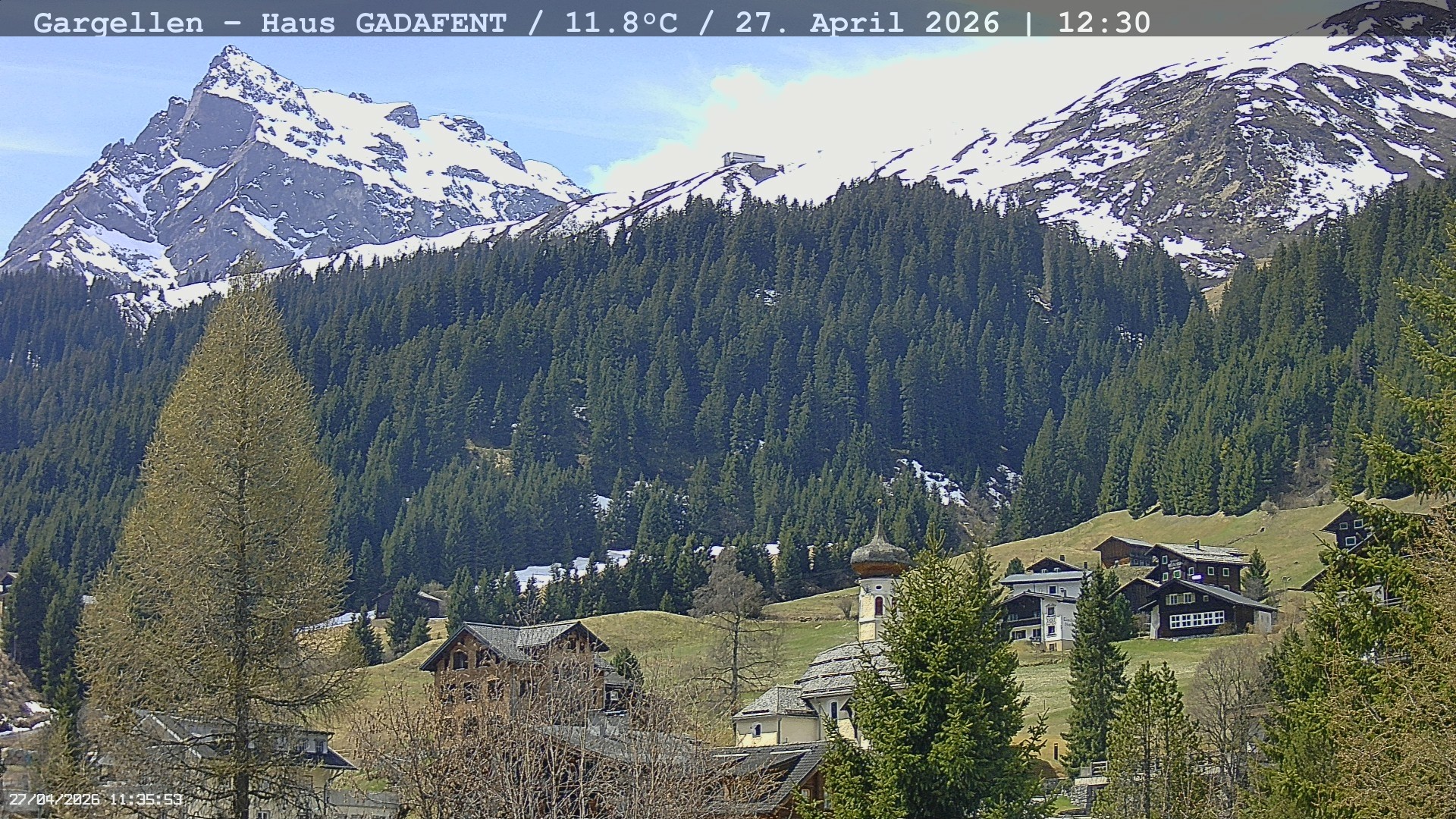 Archiv Foto Webcam Gargellen - Schafberg