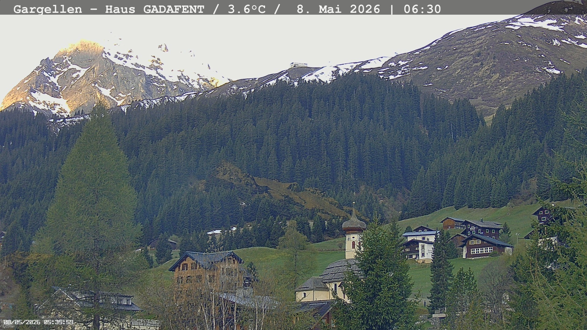 Archived image Webcam Schafberg Gargellen