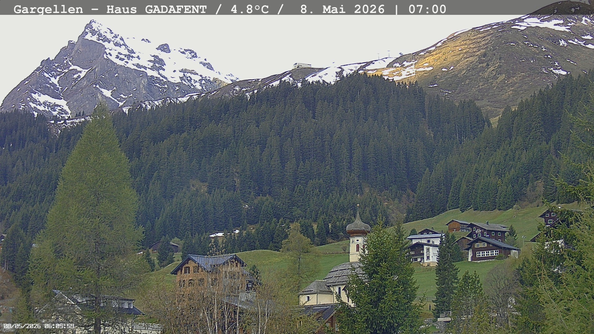 Archived image Webcam Schafberg Gargellen