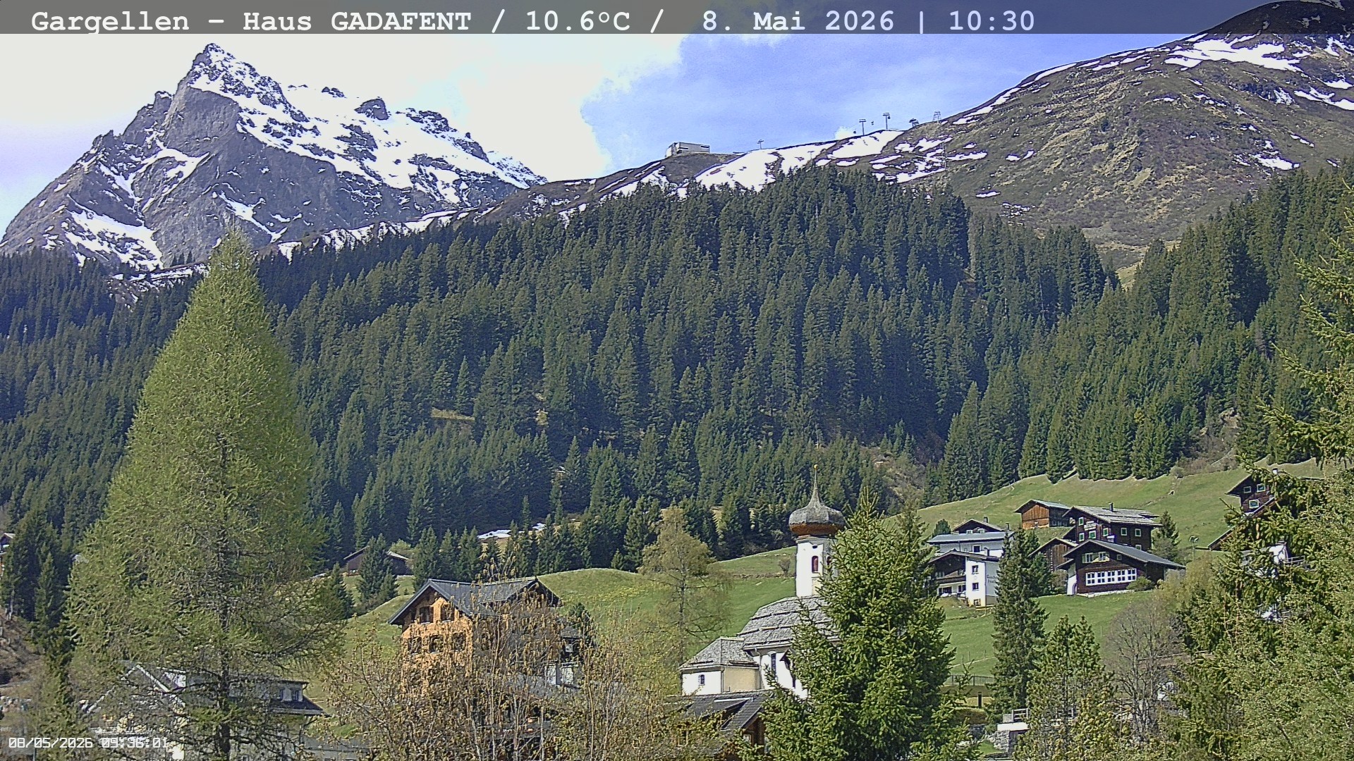 Archived image Webcam Schafberg Gargellen
