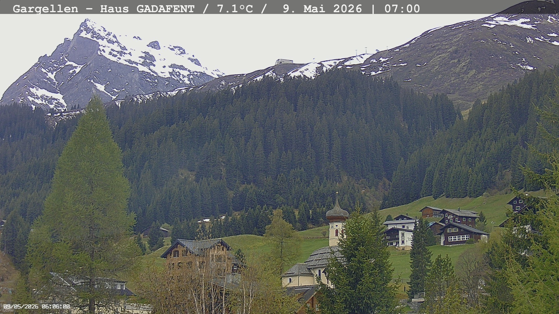 Archiv Foto Webcam Gargellen - Schafberg