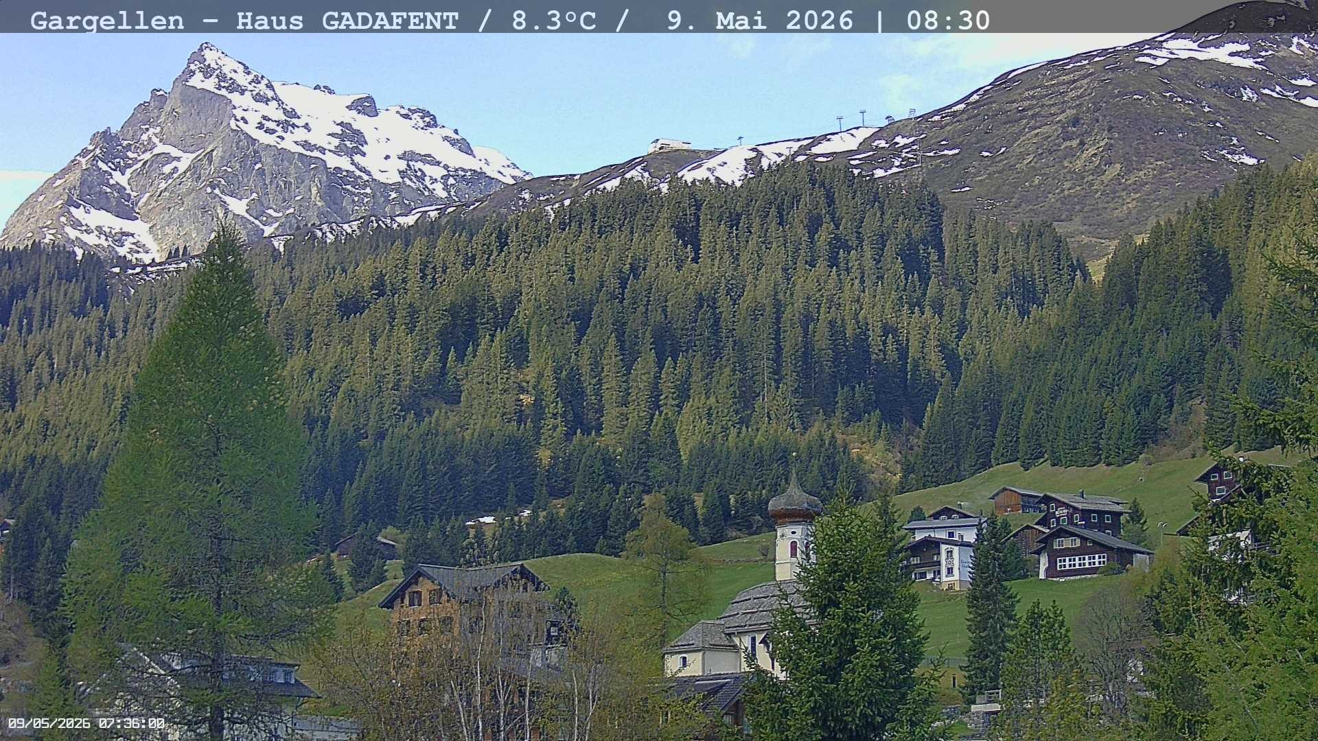 Archiv Foto Webcam Gargellen - Schafberg