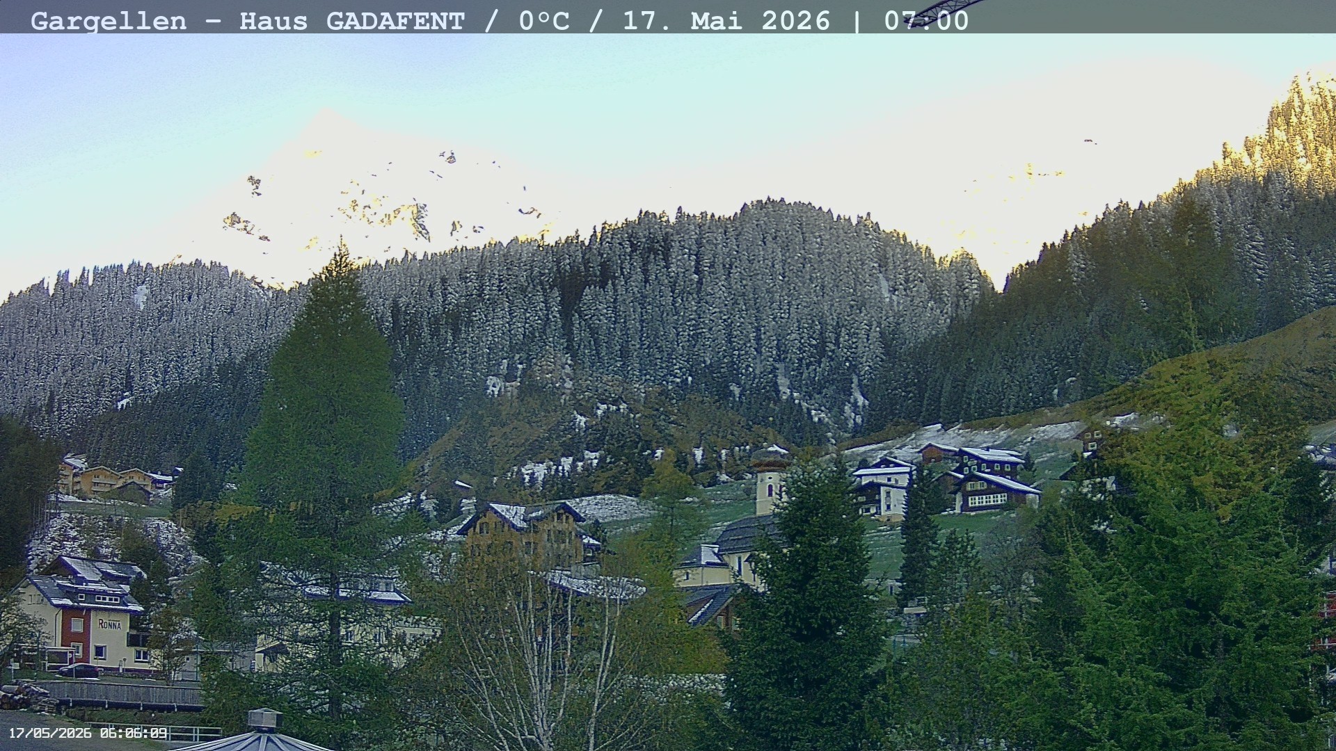 Archiv Foto Webcam Gargellen - Schafberg