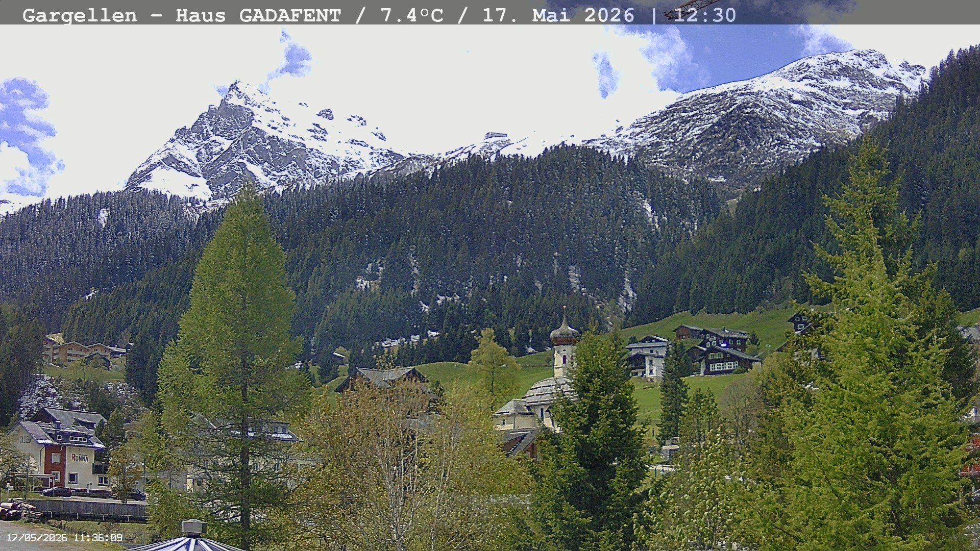 Archiv Foto Webcam Gargellen - Schafberg