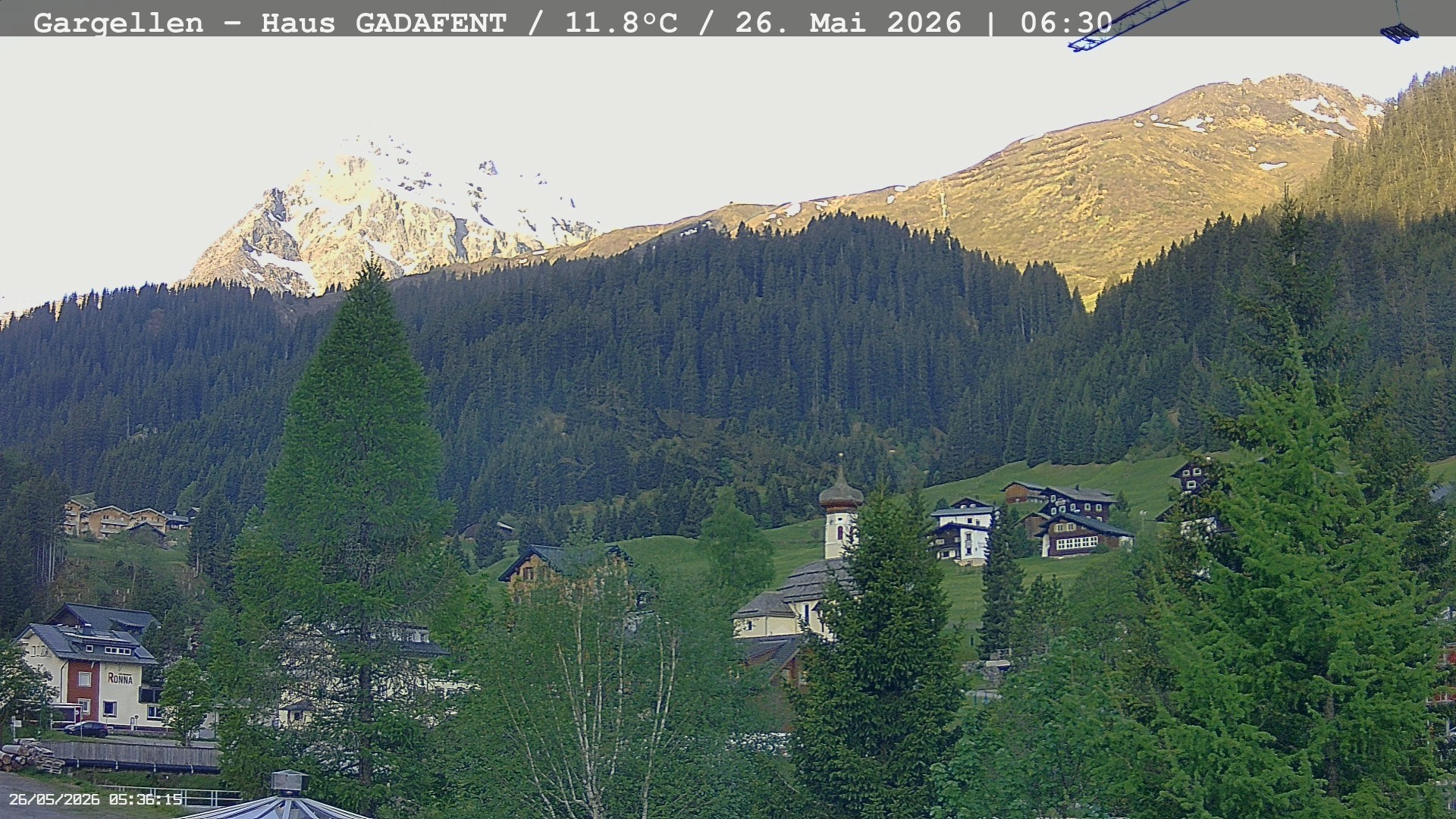 Archiv Foto Webcam Gargellen - Schafberg