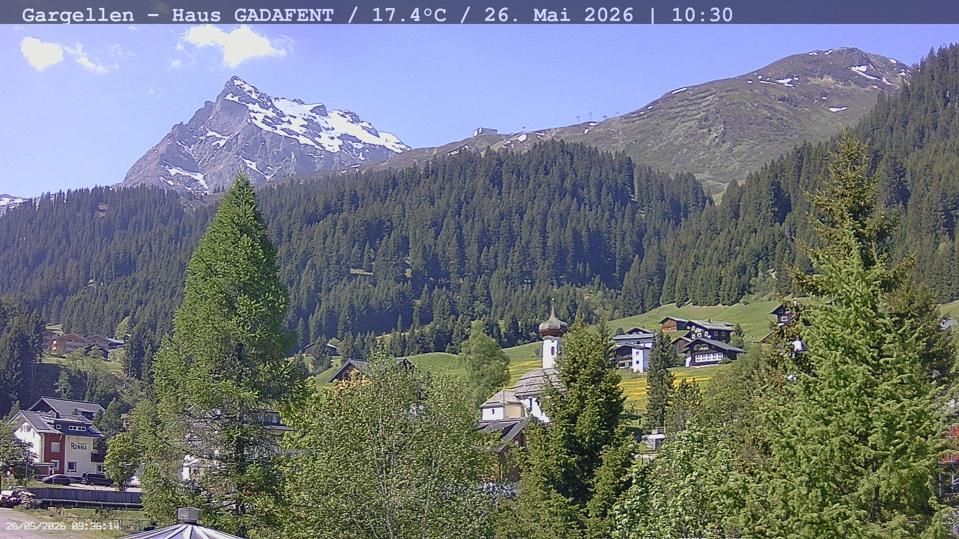 Archiv Foto Webcam Gargellen - Schafberg