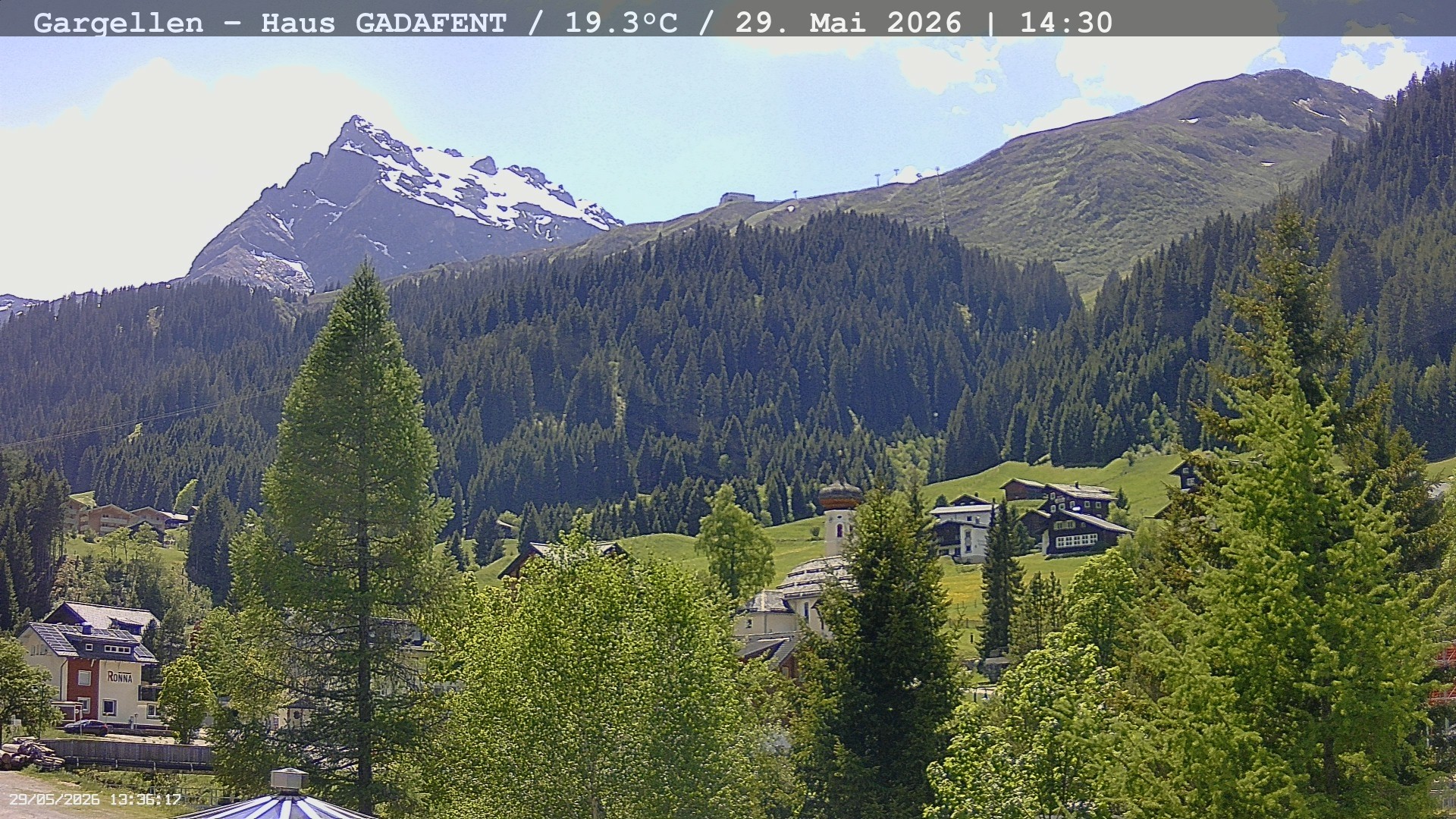 Archived image Webcam Schafberg Gargellen