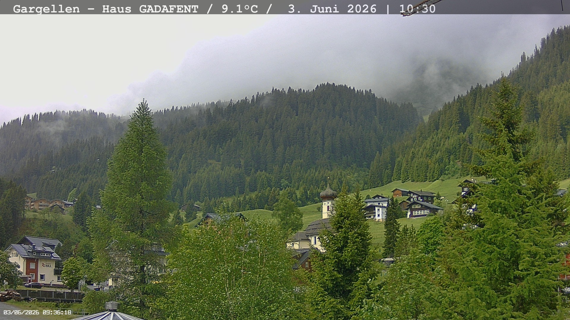 Archiv Foto Webcam Gargellen - Schafberg