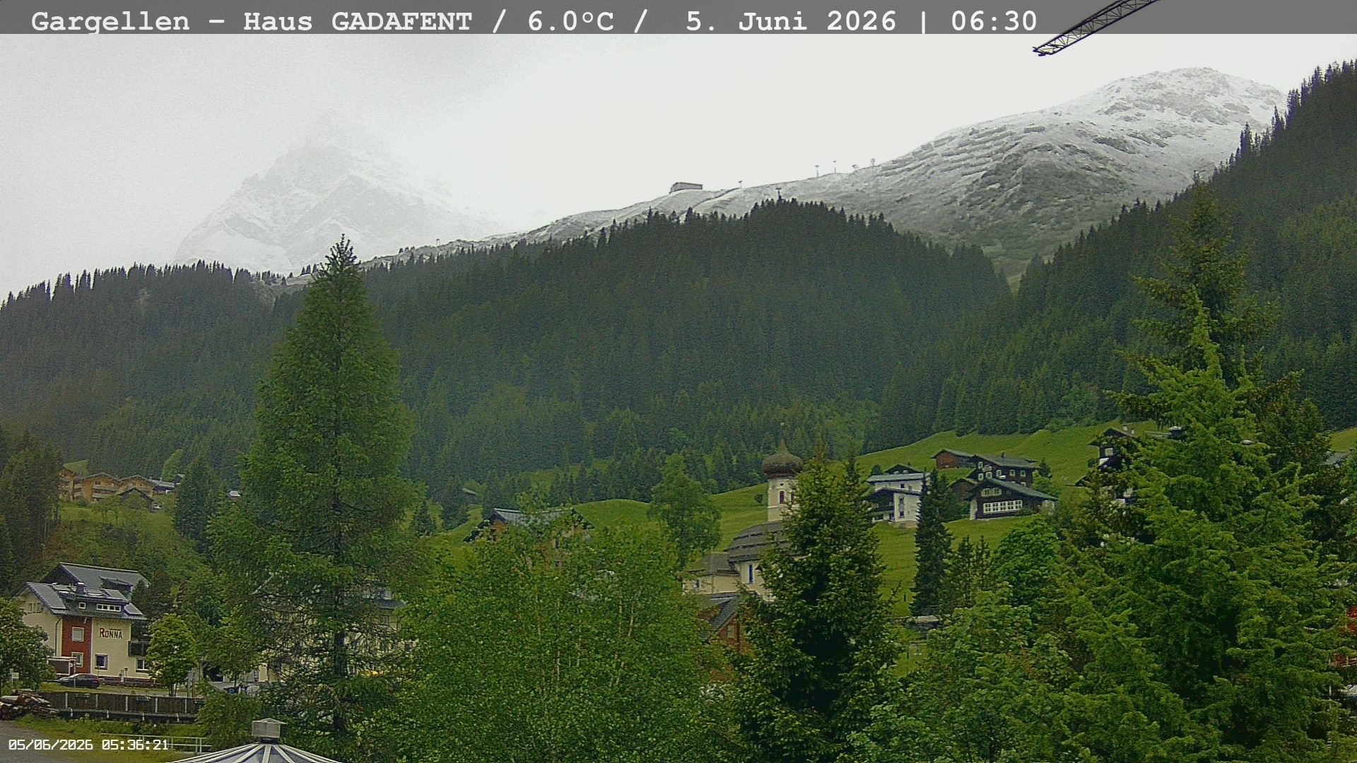 Archived image Webcam Schafberg Gargellen