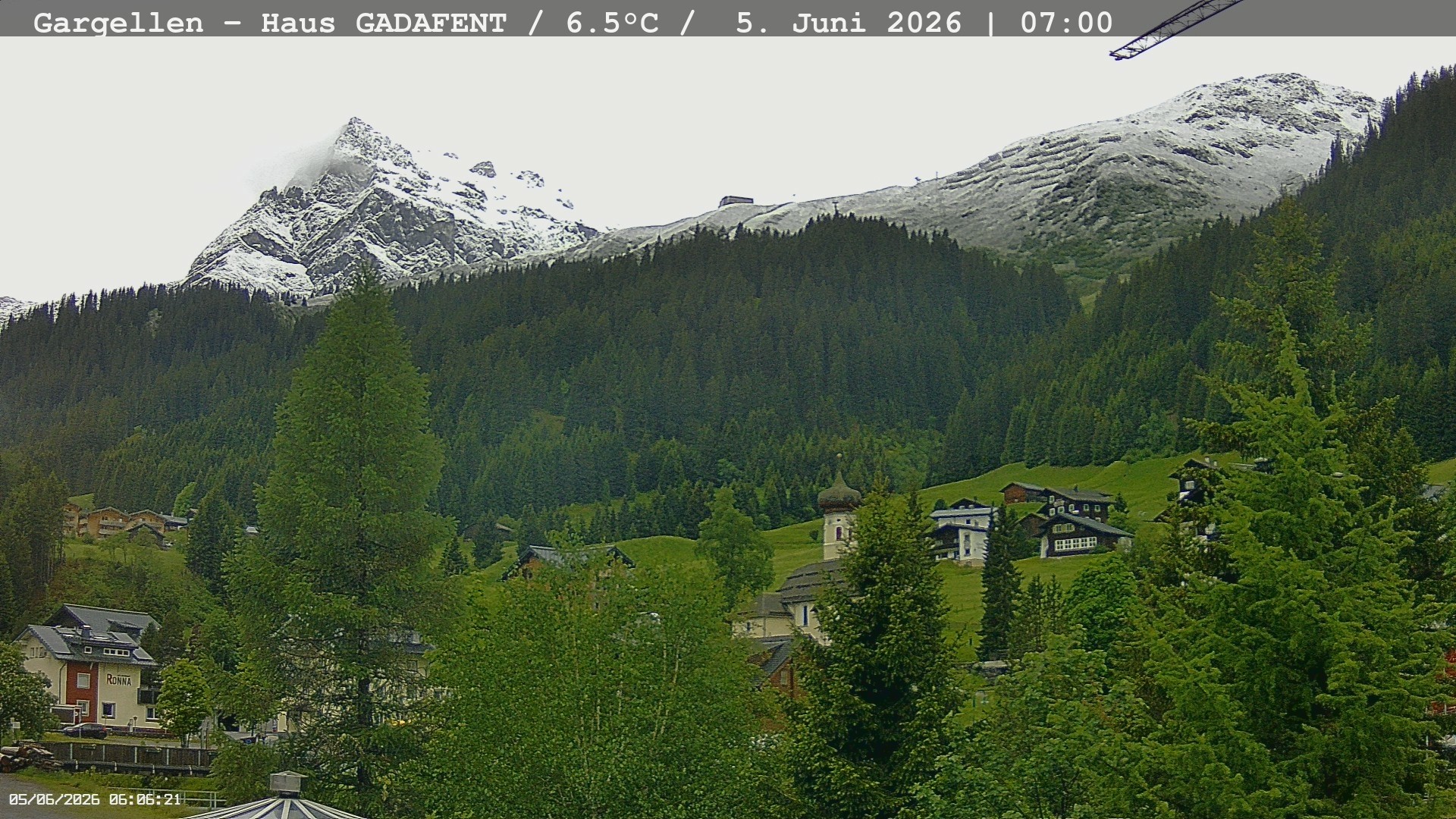Archived image Webcam Schafberg Gargellen