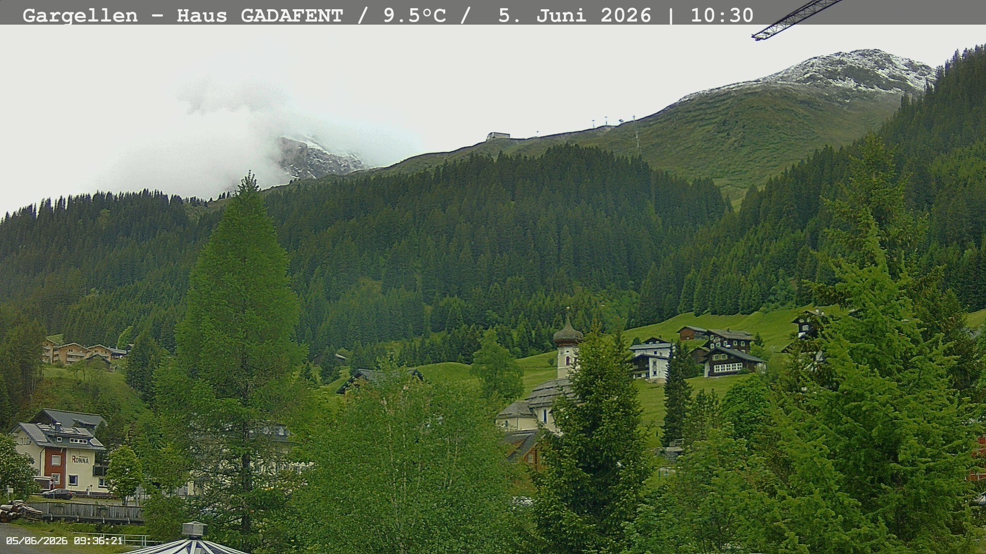 Archived image Webcam Schafberg Gargellen