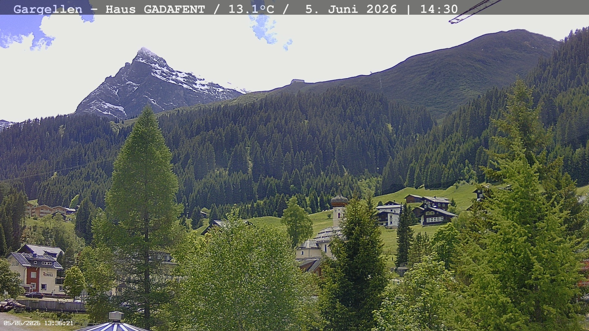Archived image Webcam Schafberg Gargellen