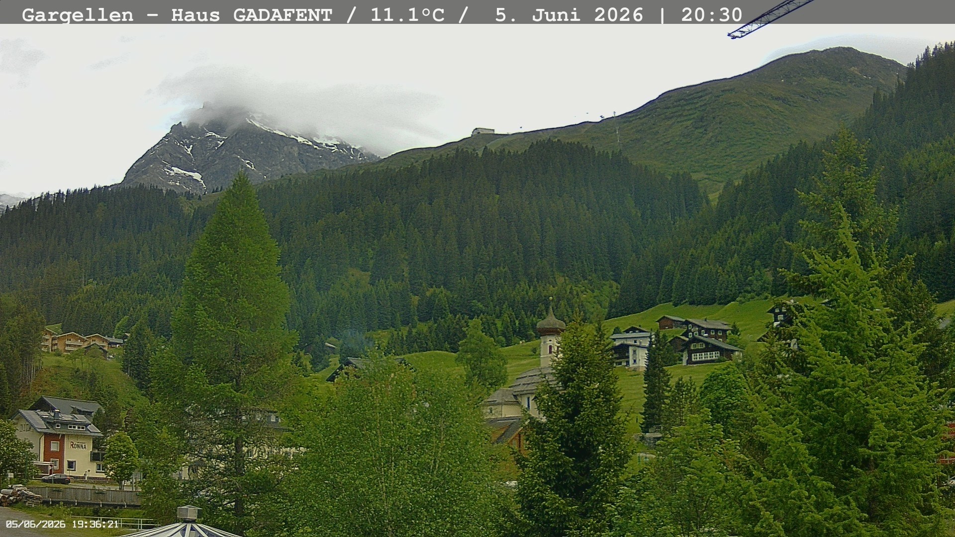 Archived image Webcam Schafberg Gargellen