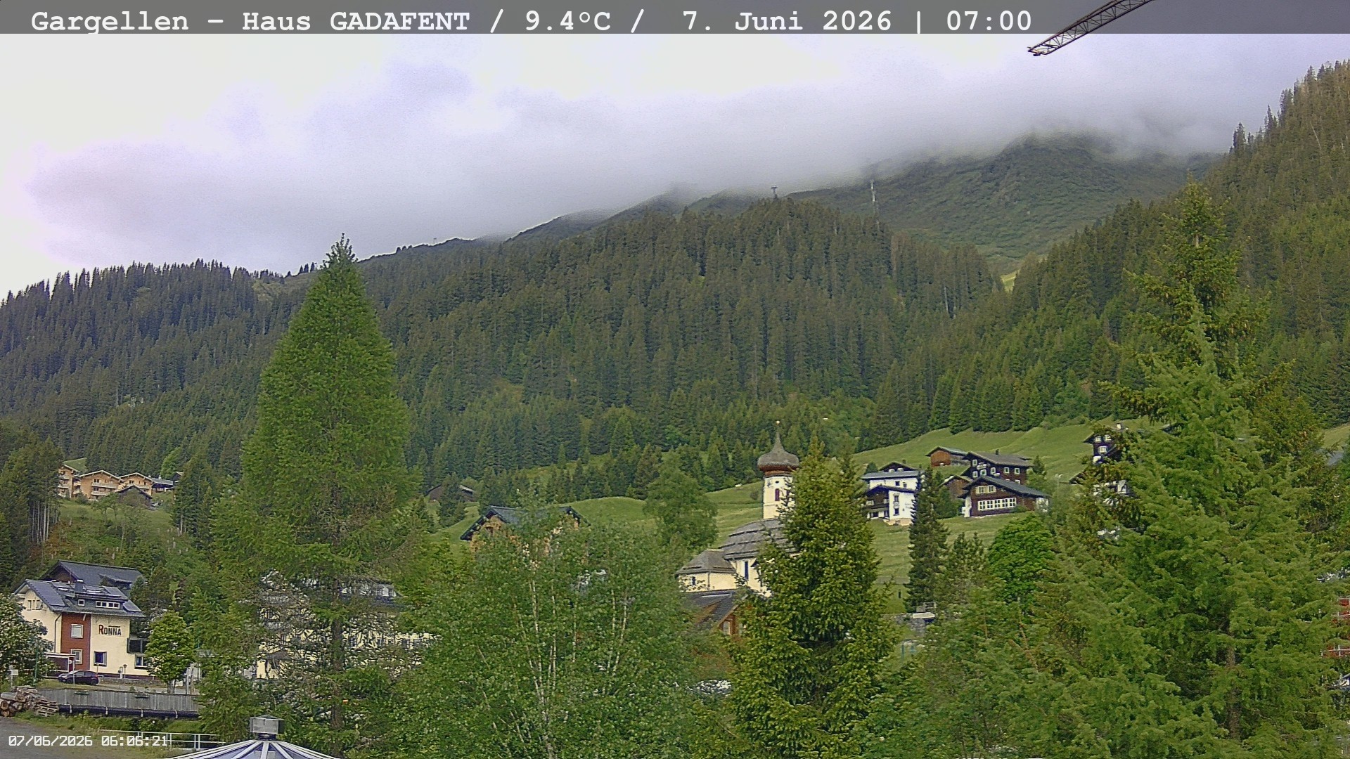 Archiv Foto Webcam Gargellen - Schafberg