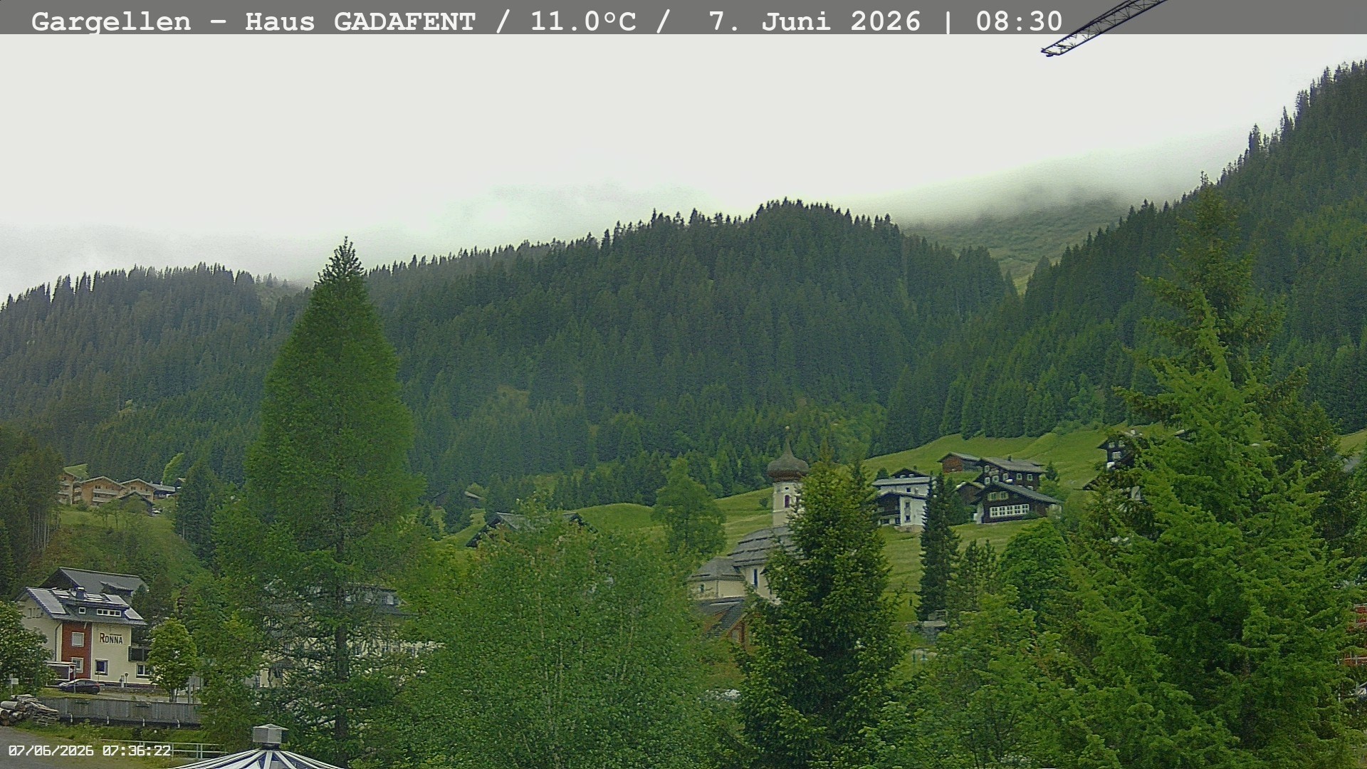 Archiv Foto Webcam Gargellen - Schafberg