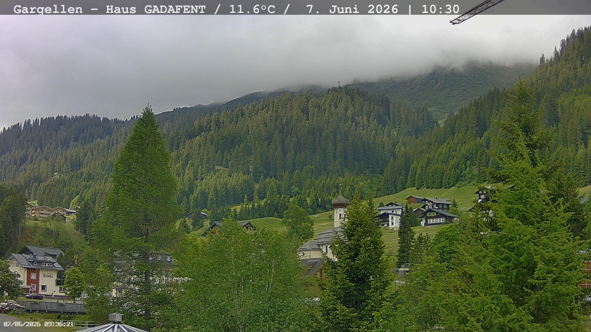 Archiv Foto Webcam Gargellen - Schafberg