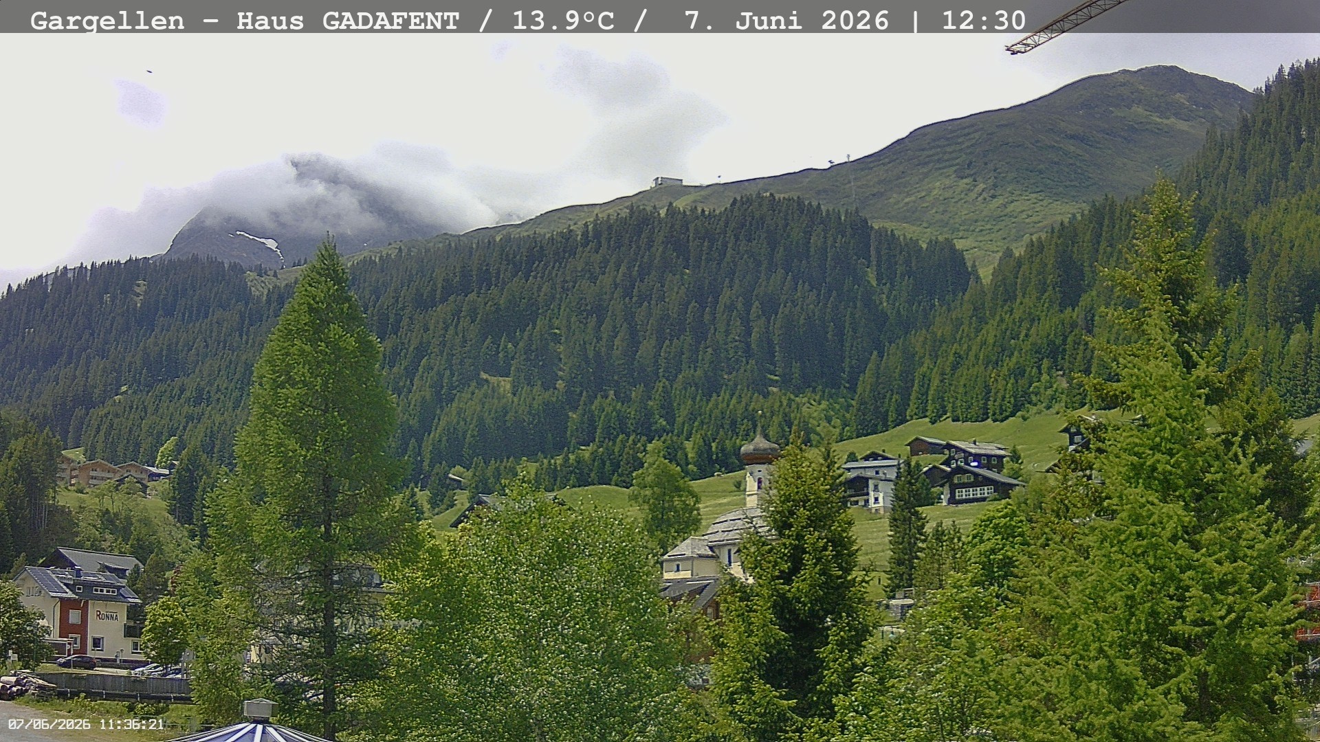 Archiv Foto Webcam Gargellen - Schafberg