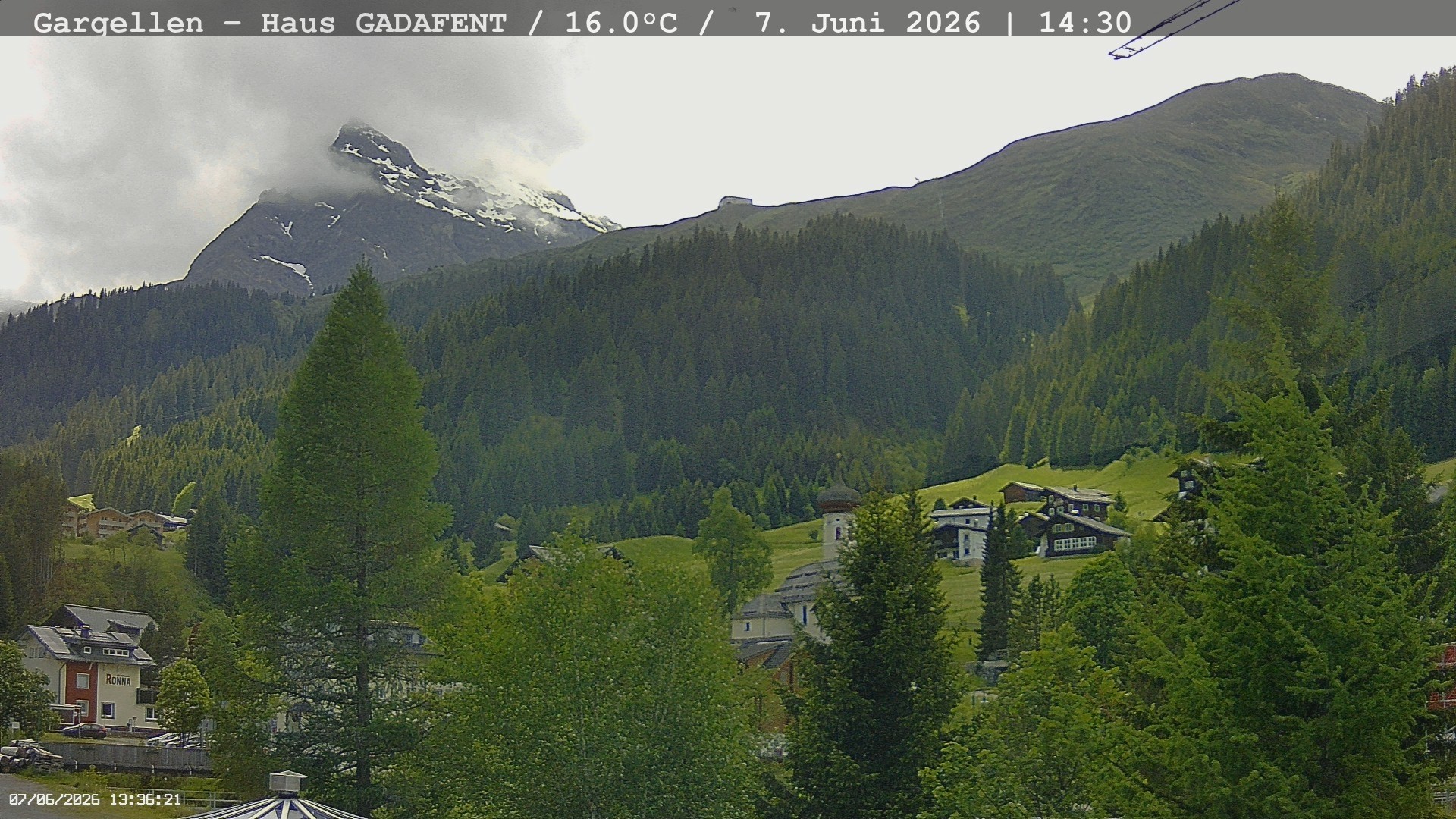 Archiv Foto Webcam Gargellen - Schafberg