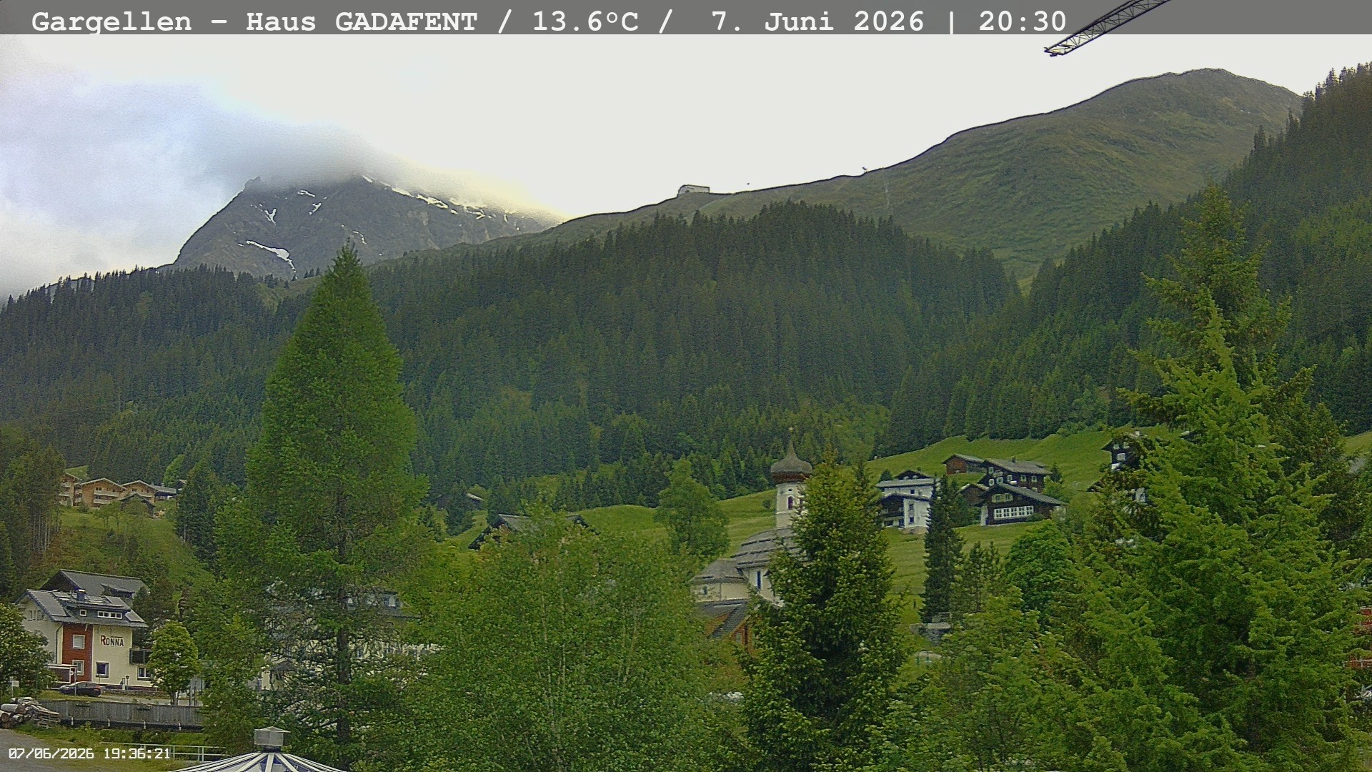 Archiv Foto Webcam Gargellen - Schafberg