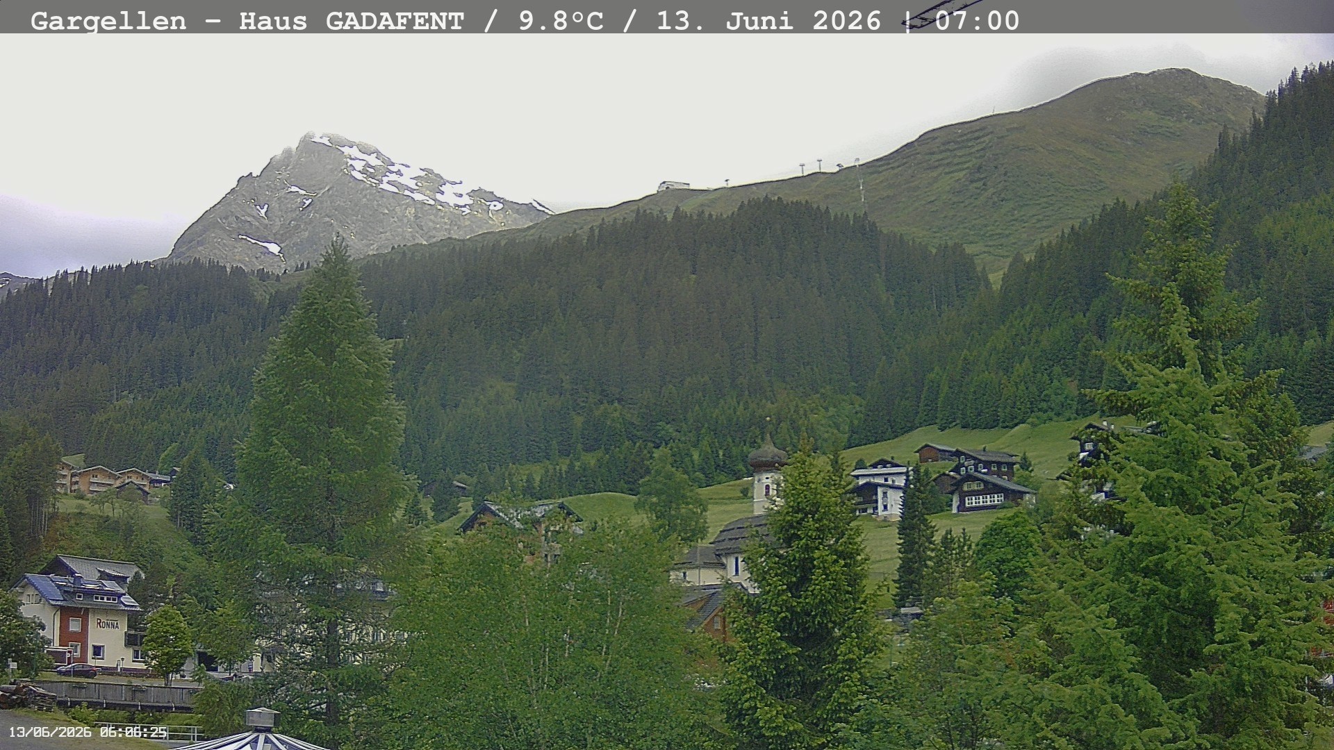 Archived image Webcam Schafberg Gargellen