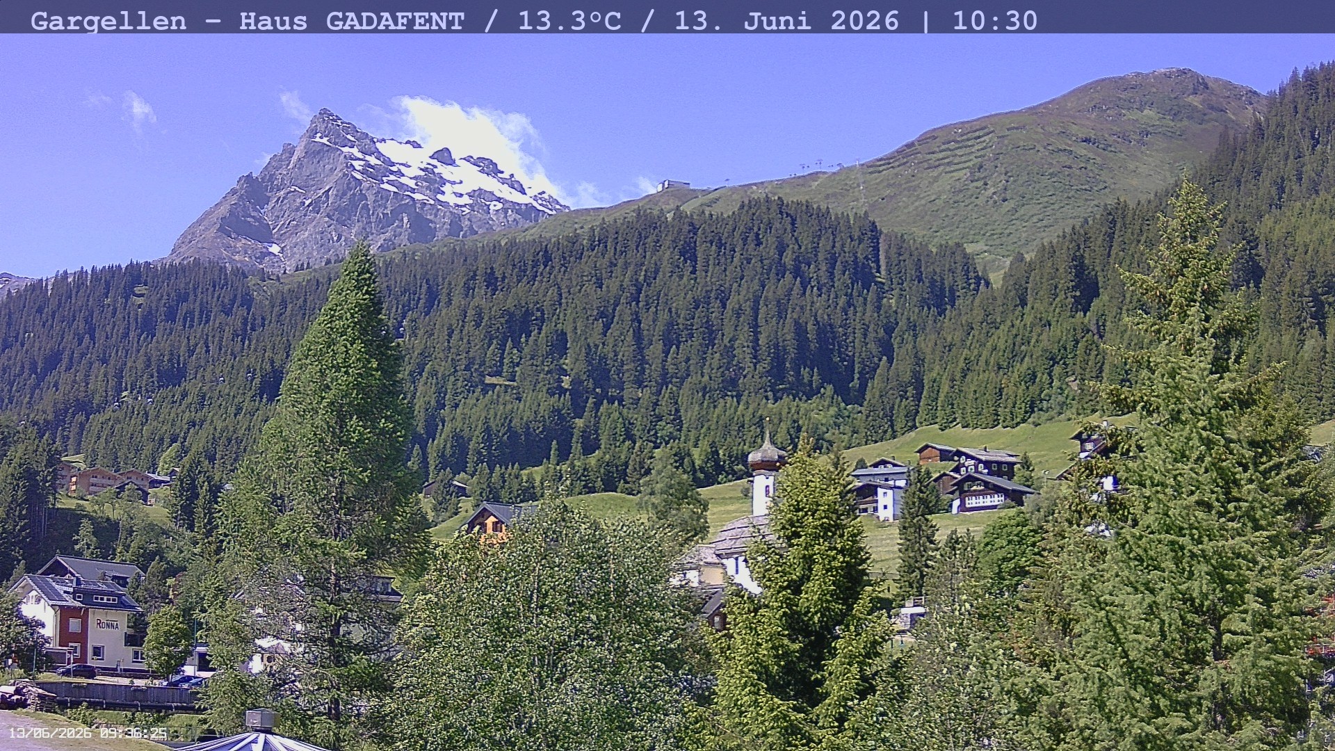 Archived image Webcam Schafberg Gargellen