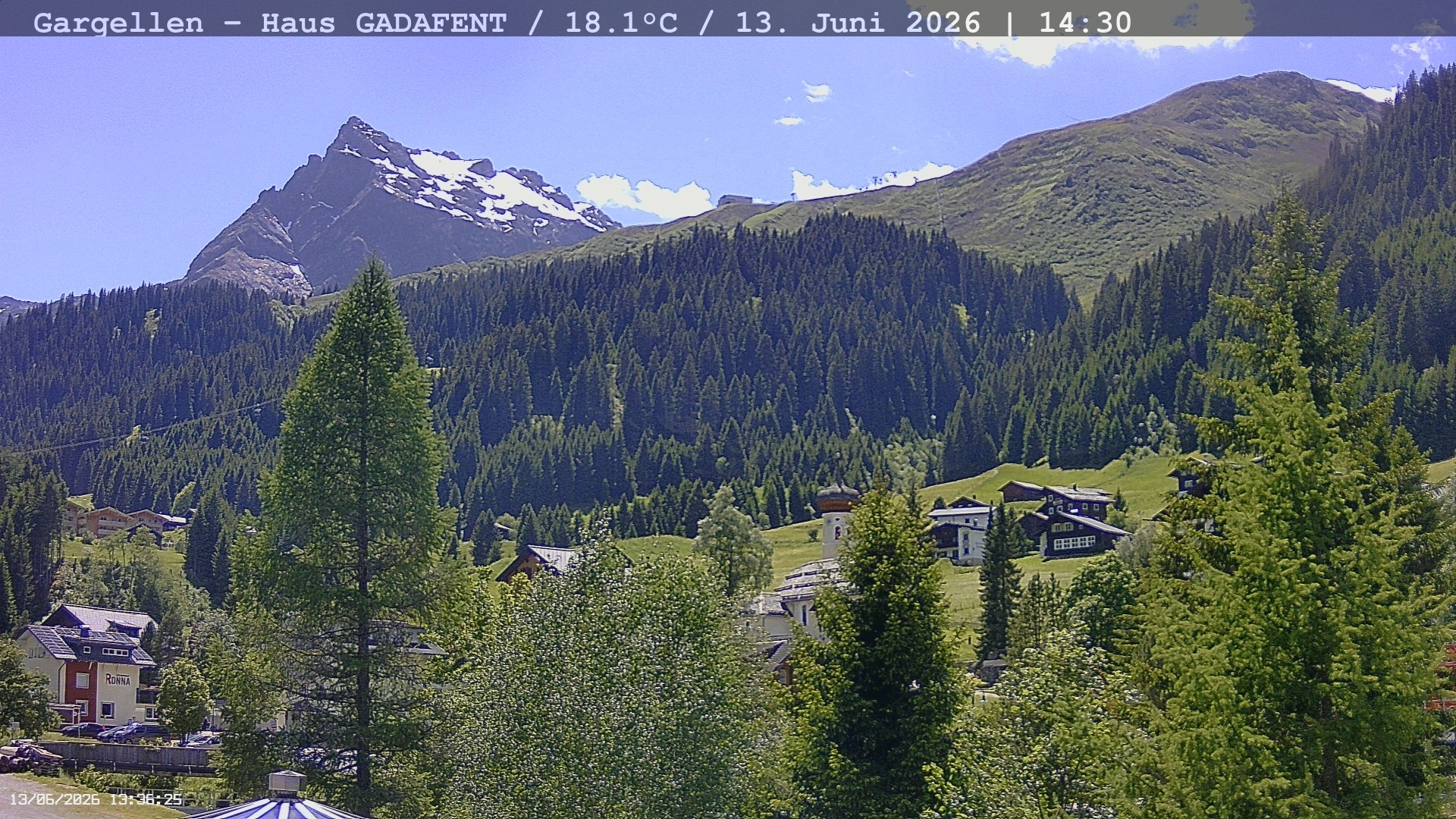Archived image Webcam Schafberg Gargellen