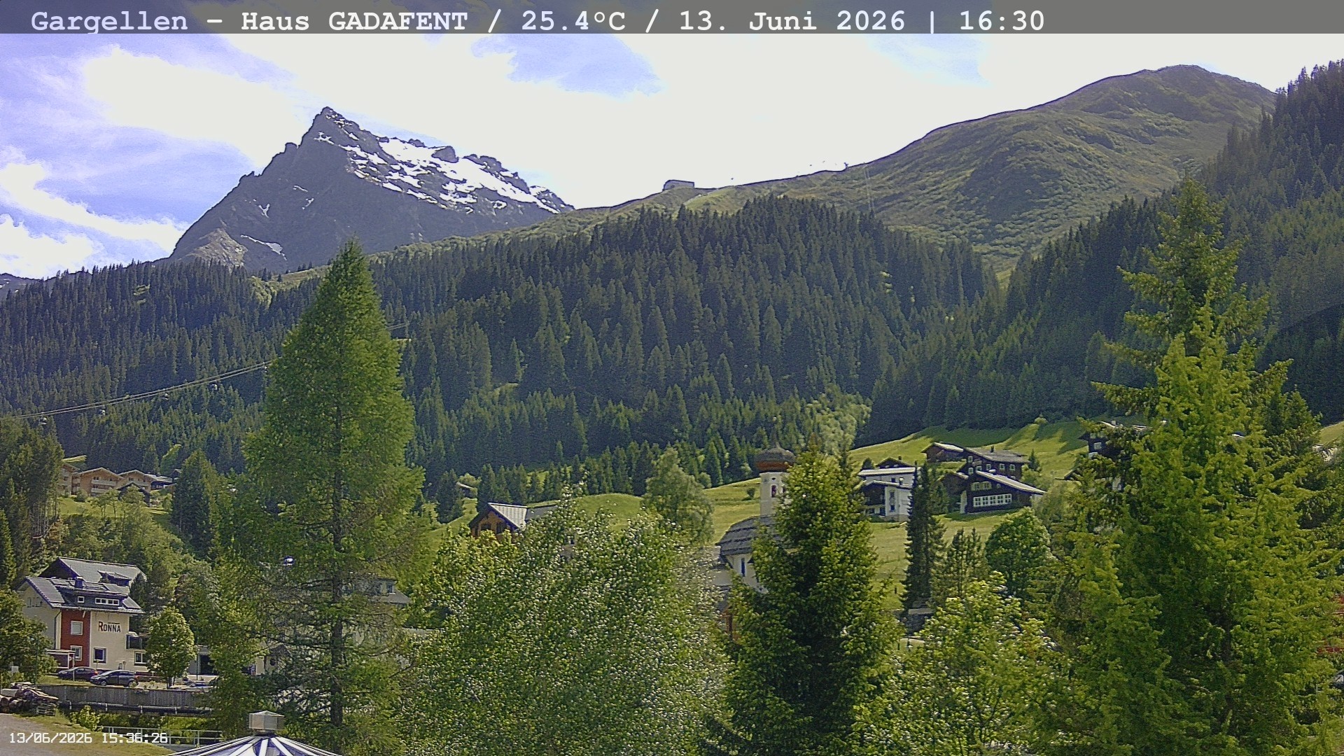 Archived image Webcam Schafberg Gargellen