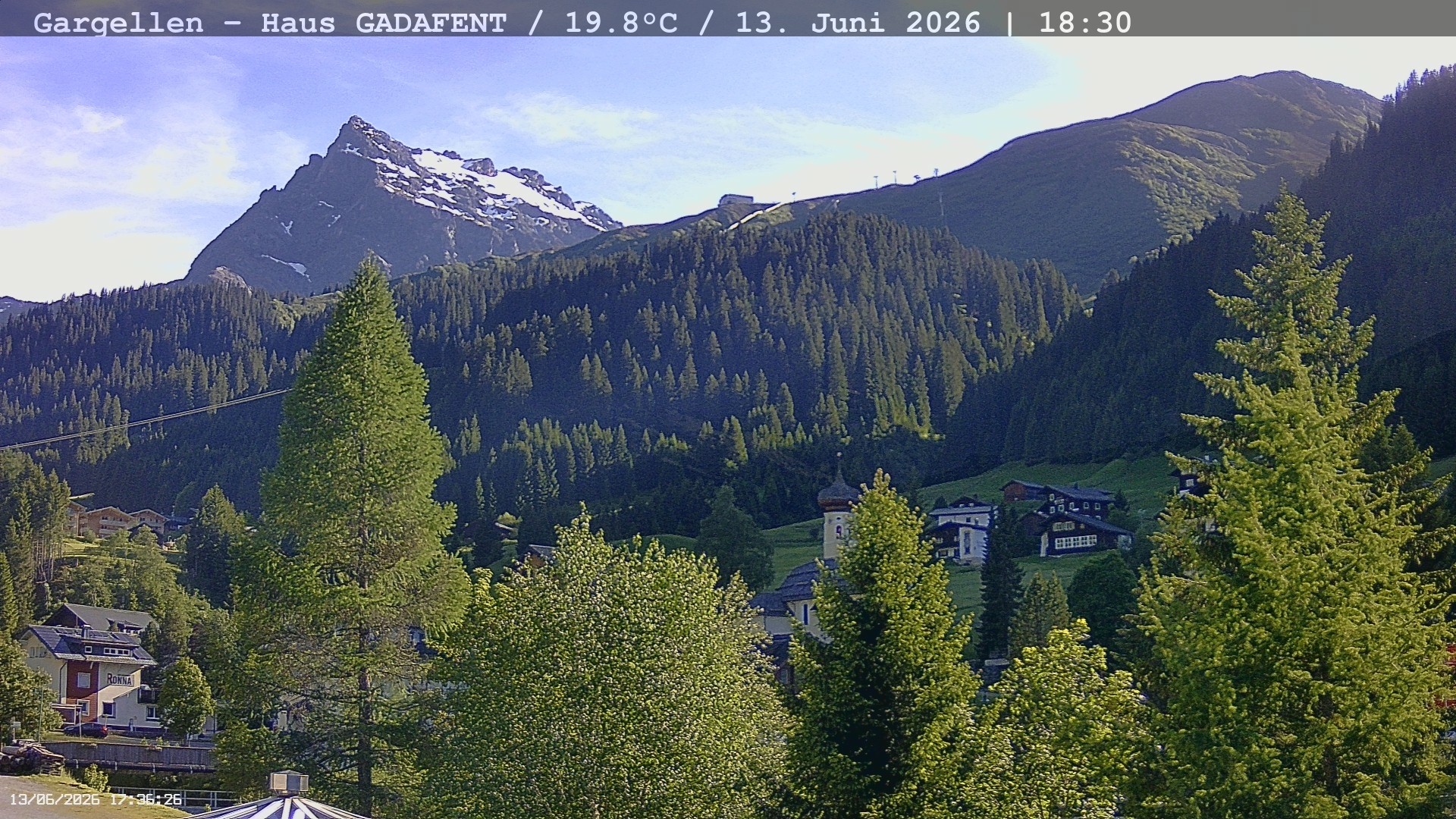 Archived image Webcam Schafberg Gargellen