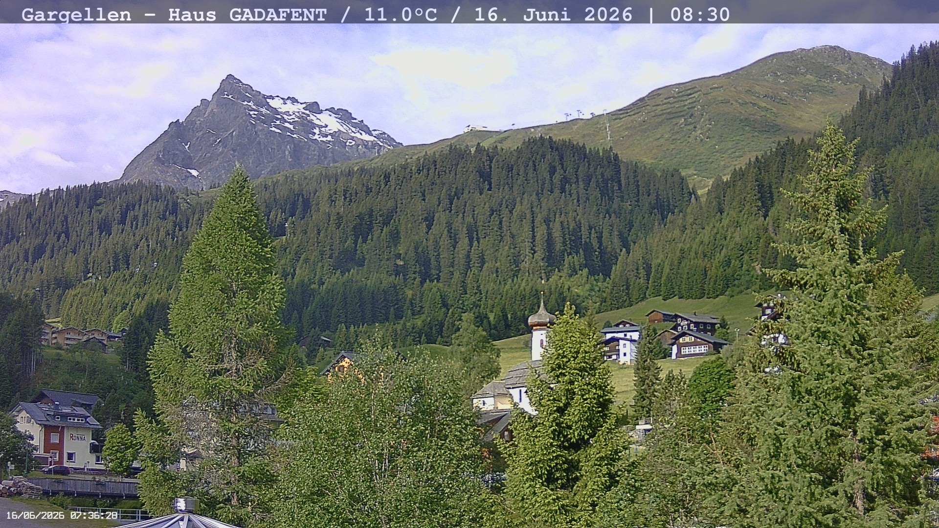 Archived image Webcam Schafberg Gargellen