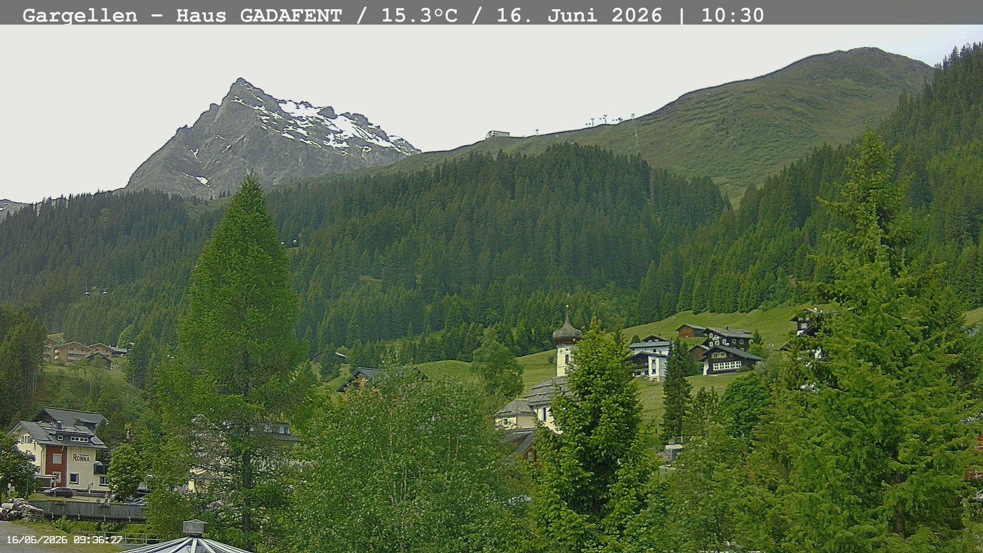 Archiv Foto Webcam Gargellen - Schafberg